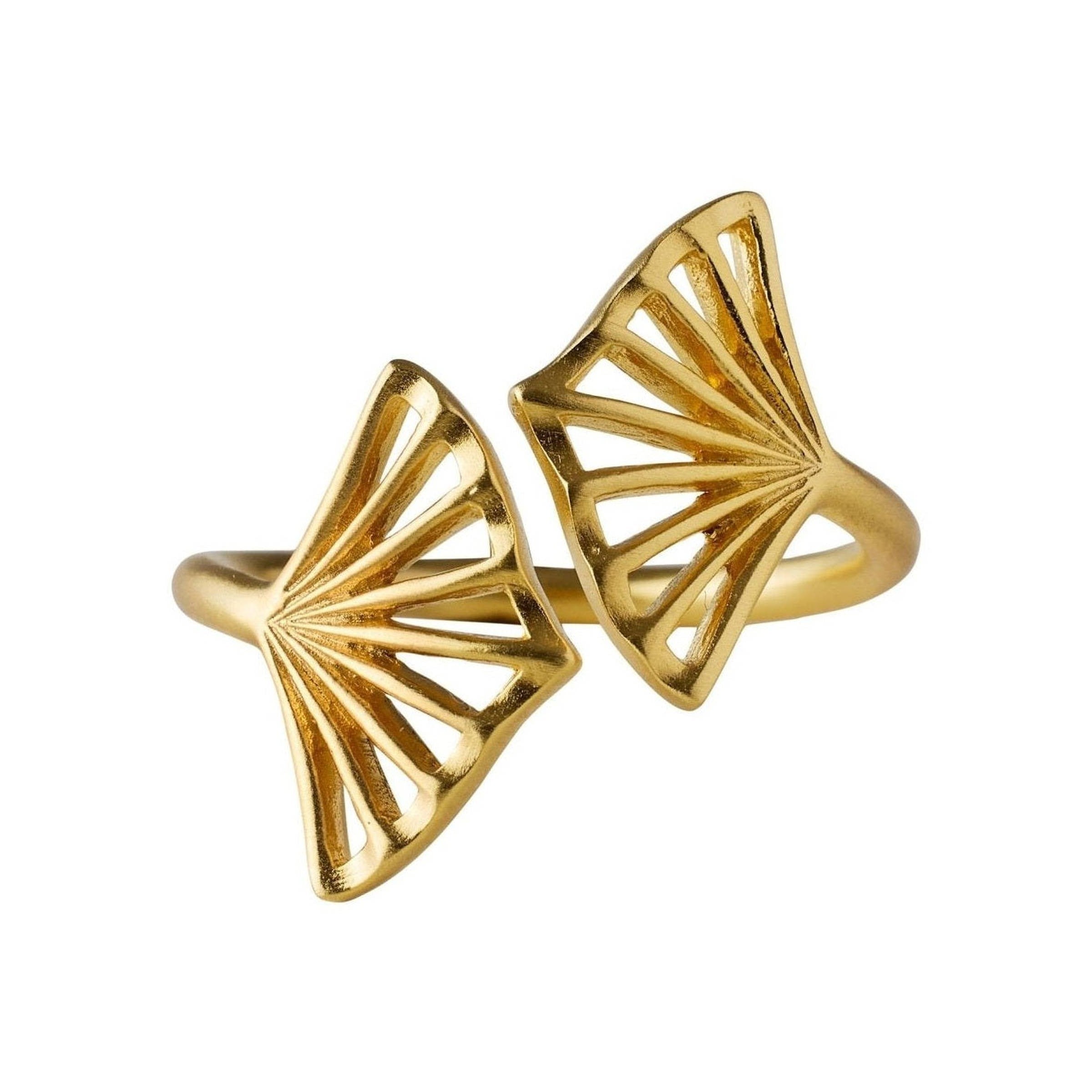 Pernille Corydon Ring Ballerina, vergoldet