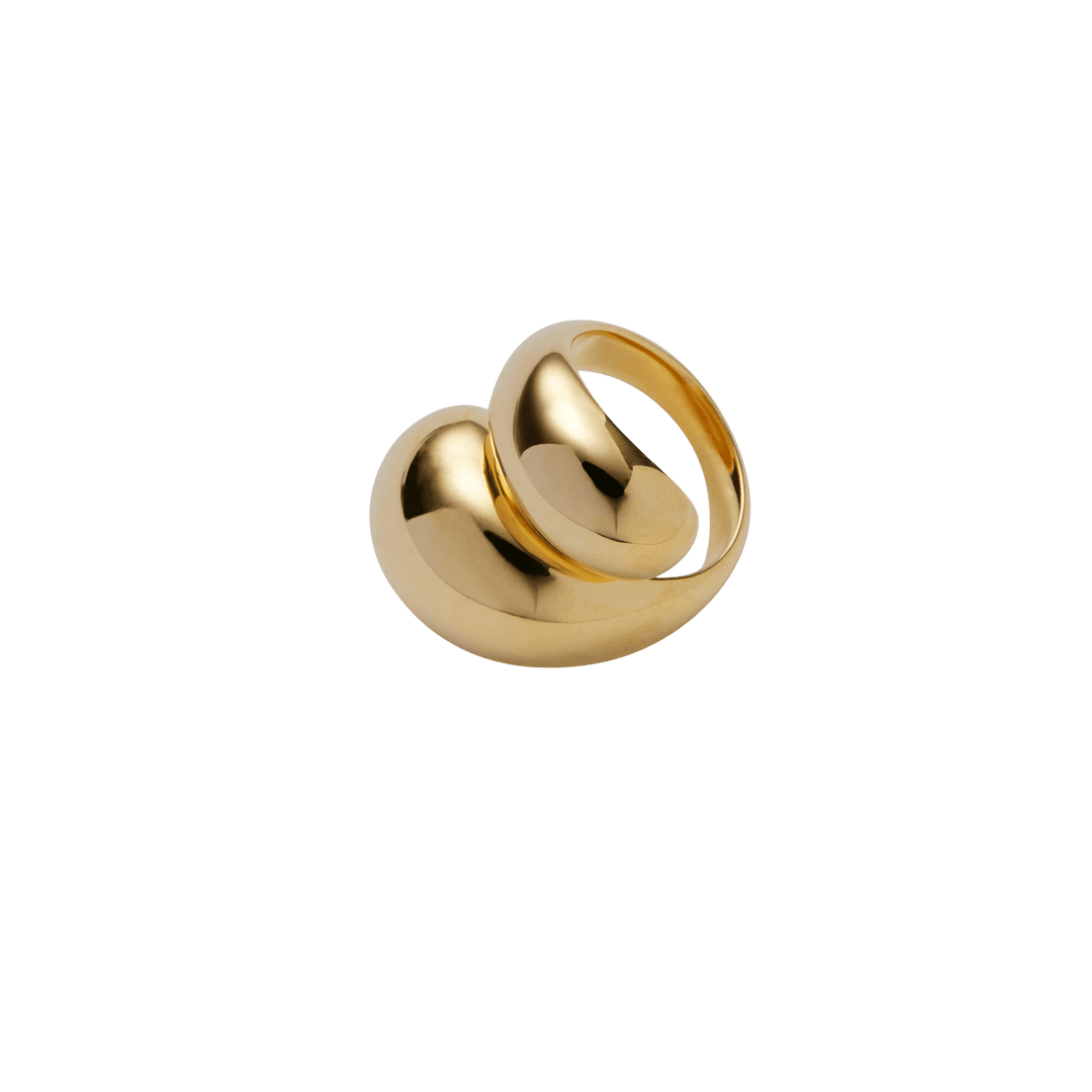 Pernille Corydon Ring La Pausa, vergoldet