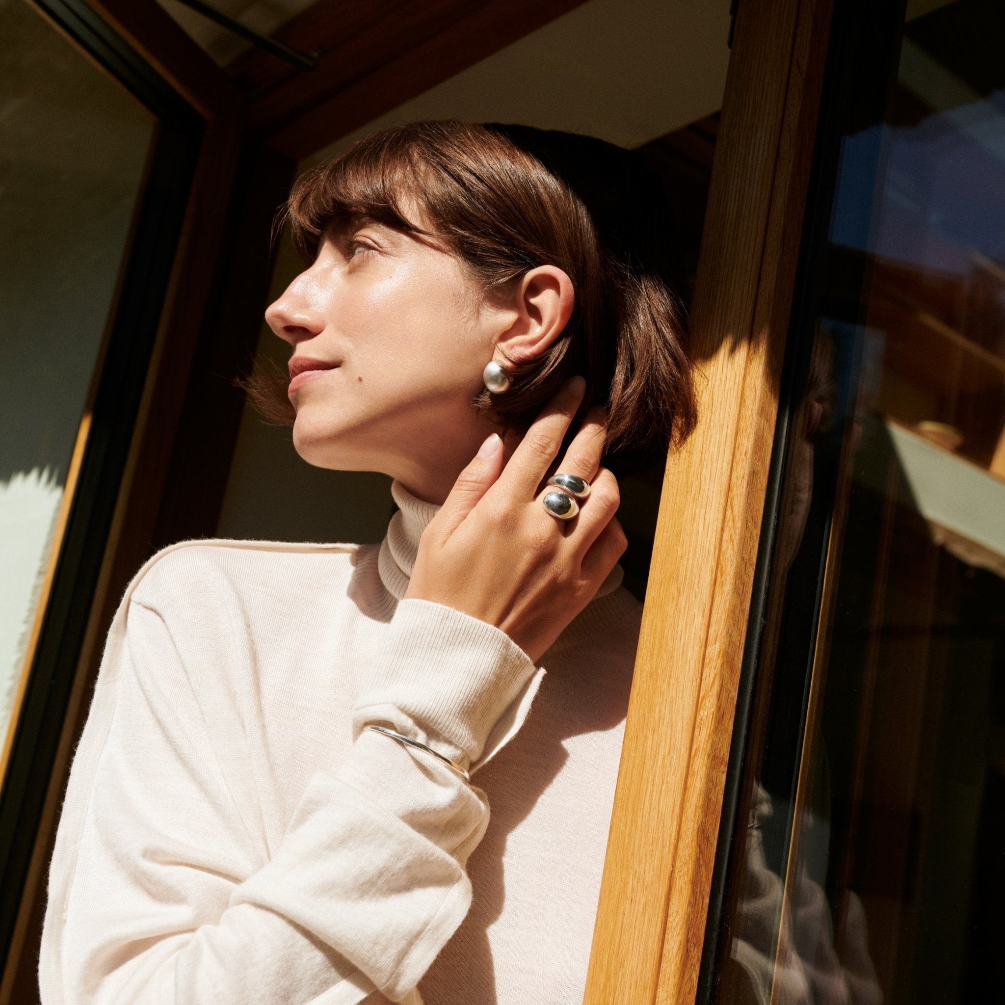 Pernille Corydon Ring La Pausa, versilbert