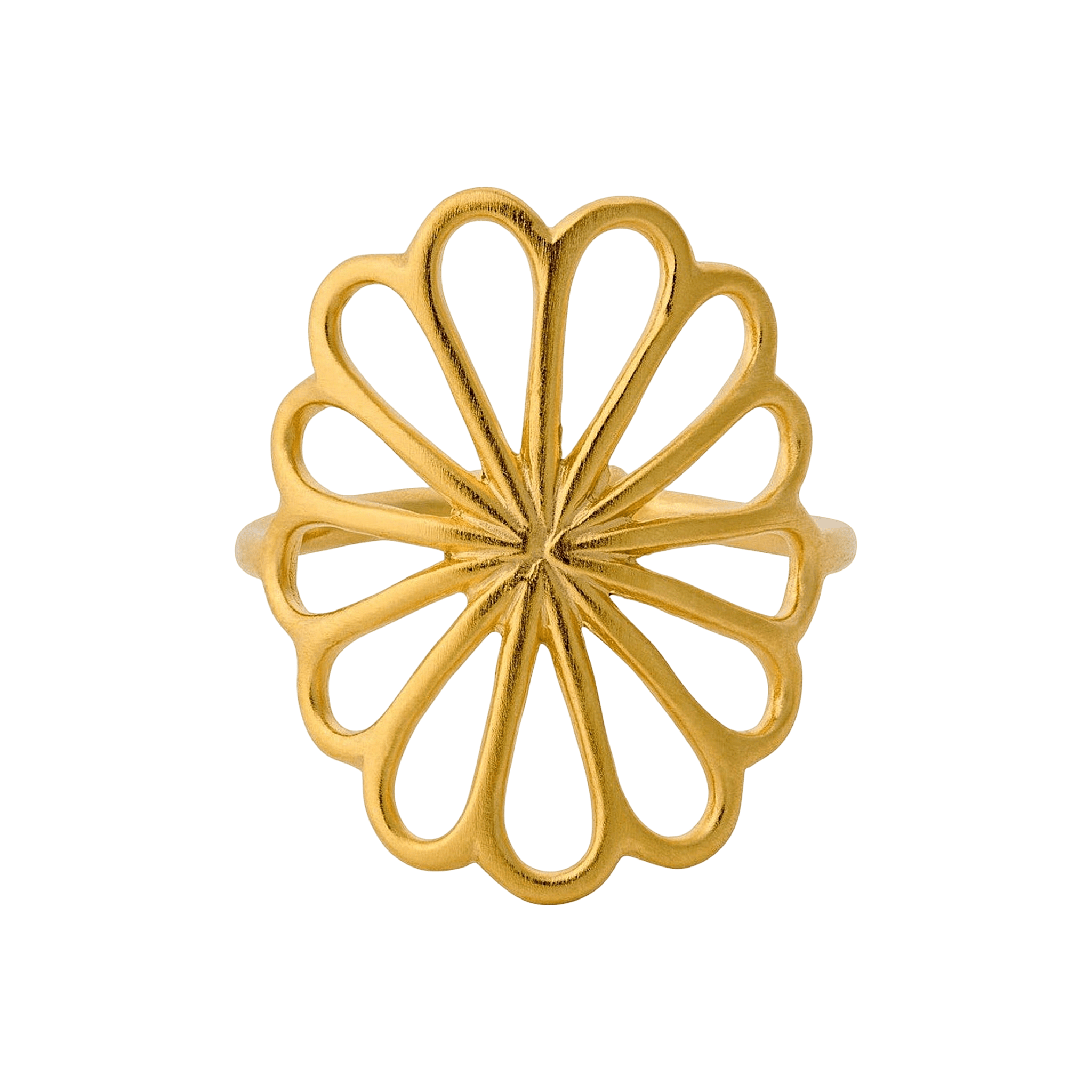 Pernille Corydon Ring Large Bellis, vergoldet