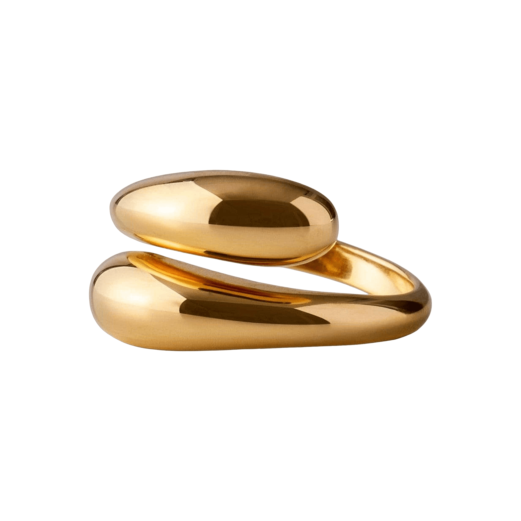 Pernille Corydon Ring Rain, vergoldet