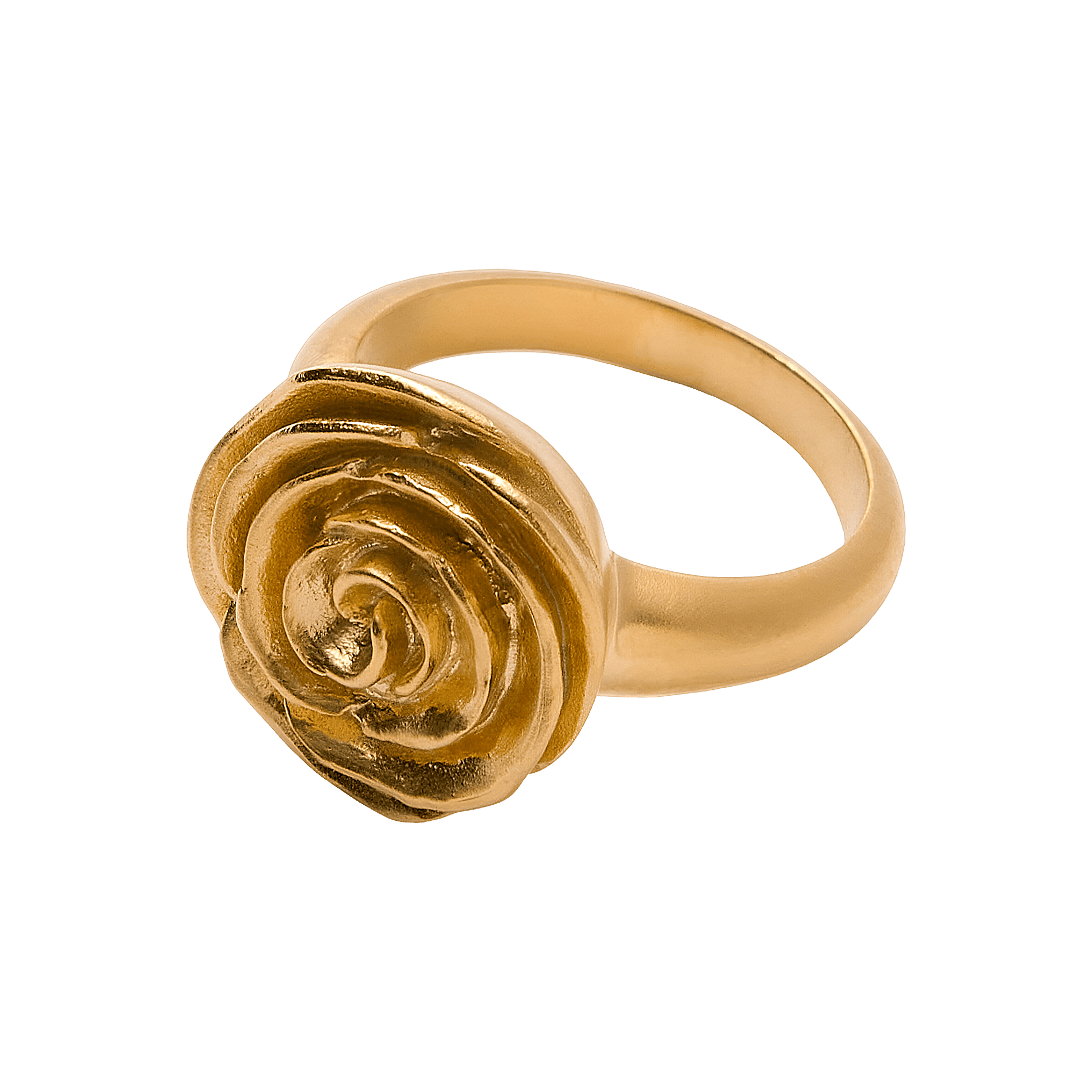 Pernille Corydon Ring Rose, vergoldet
