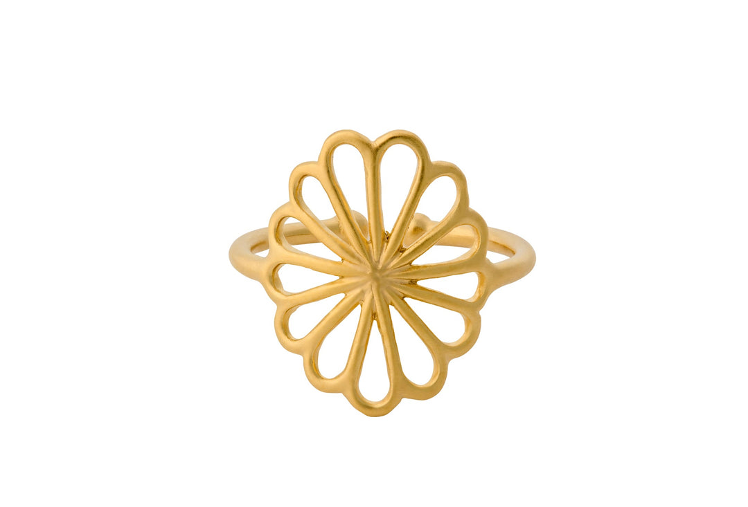Pernille Corydon Ring Small Bellis, vergoldet