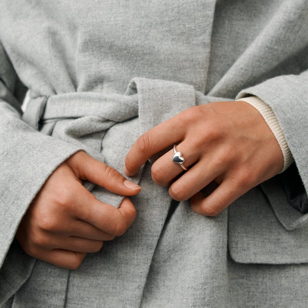 Pernille Corydon Ring Sweetheart, versilbert