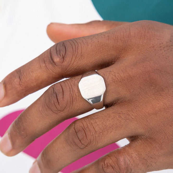Pig & Hen Ring Signet Classic, Edelstahl