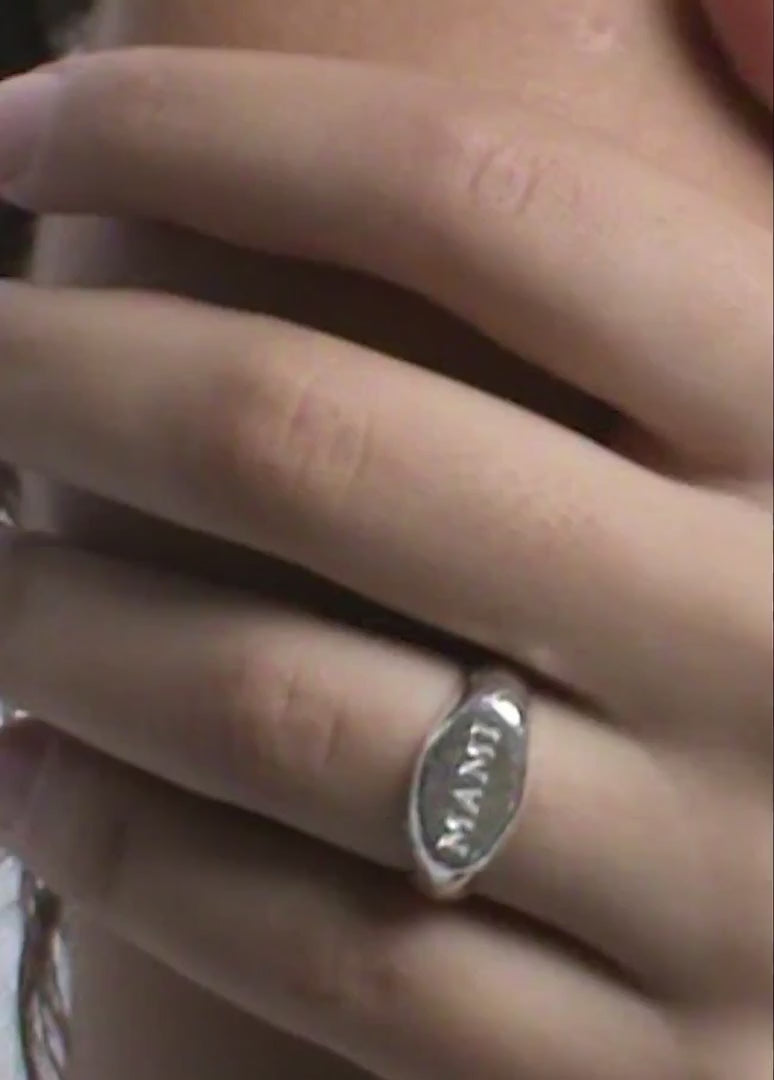 Alhaja Ring Mami Signet, vergoldet