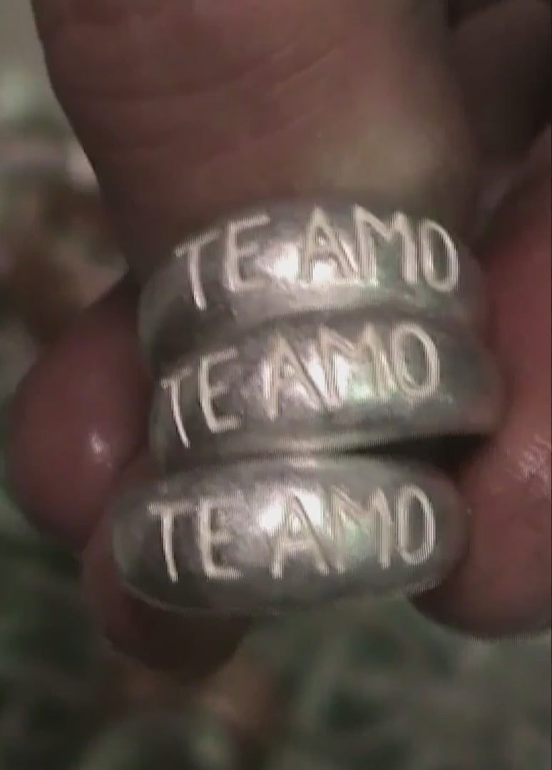 Alhaja Ring Te Amo, vergoldet
