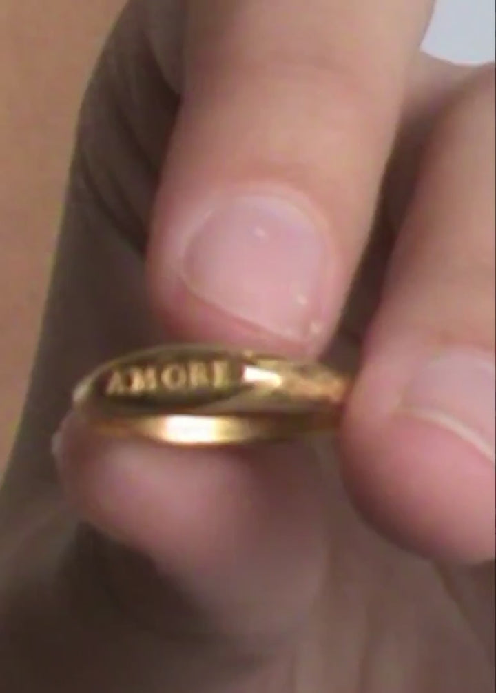 Alhaja Ring Mini Amore Signet, Silber