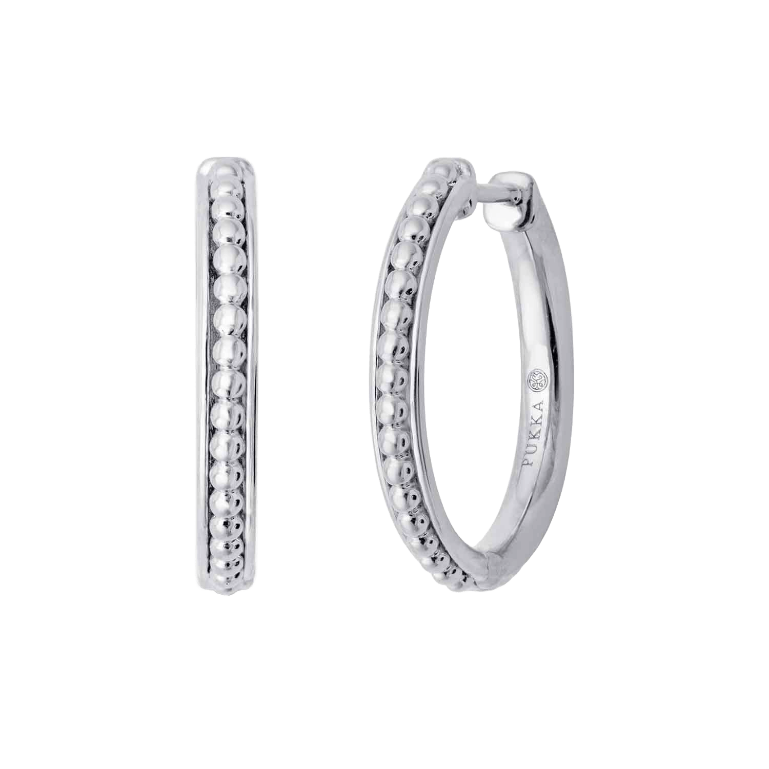 Pukka Berlin Creolen Jodhpur Thin Bead, Silber