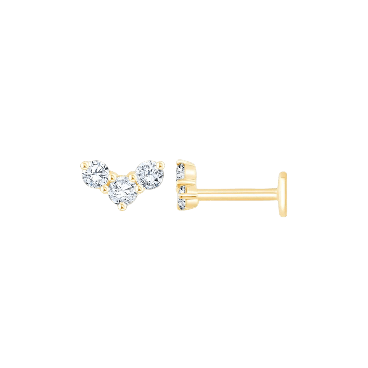 Pukka Berlin Piercing Chloe, 14 K Gelbgold
