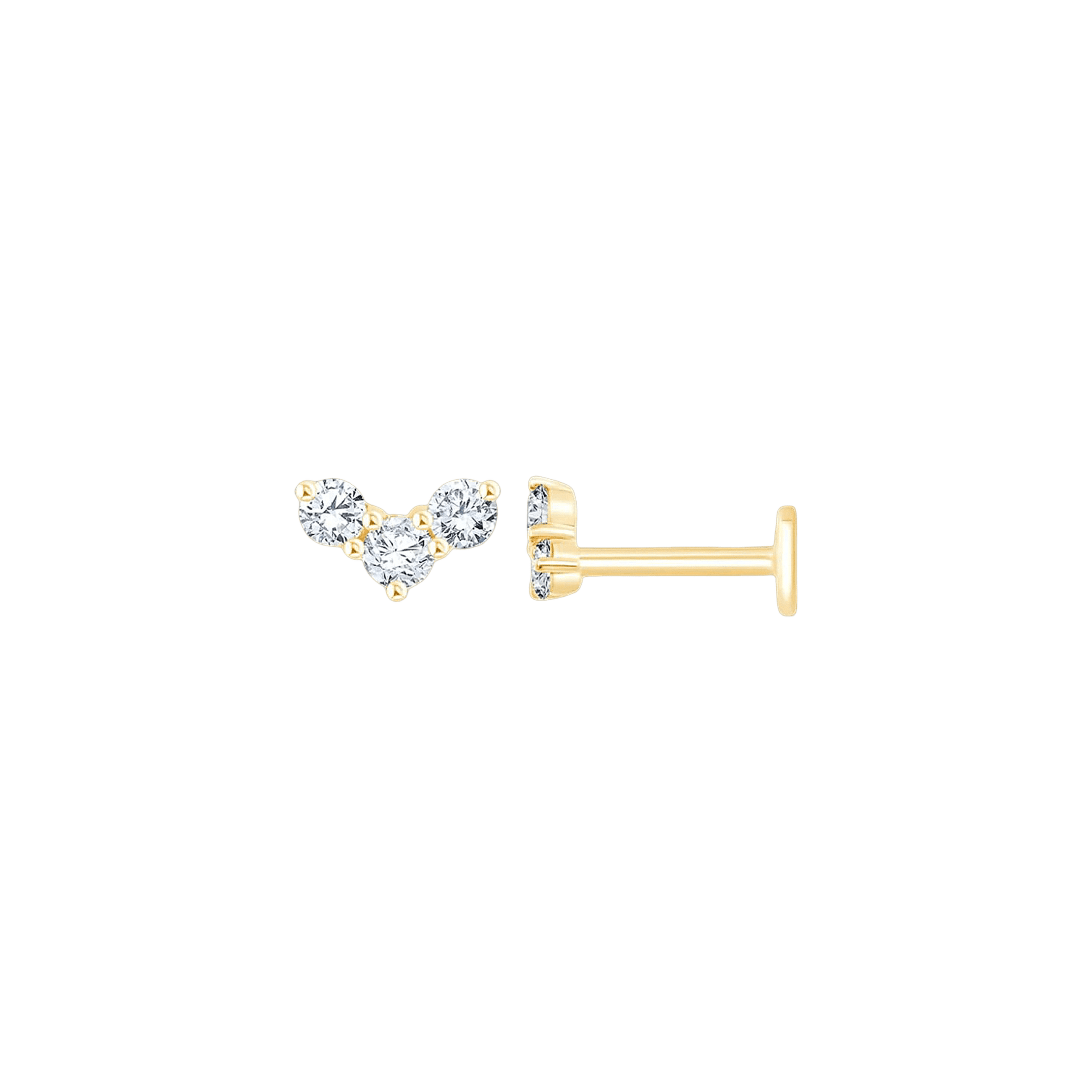 Pukka Berlin Piercing Chloe, 14 K Gelbgold