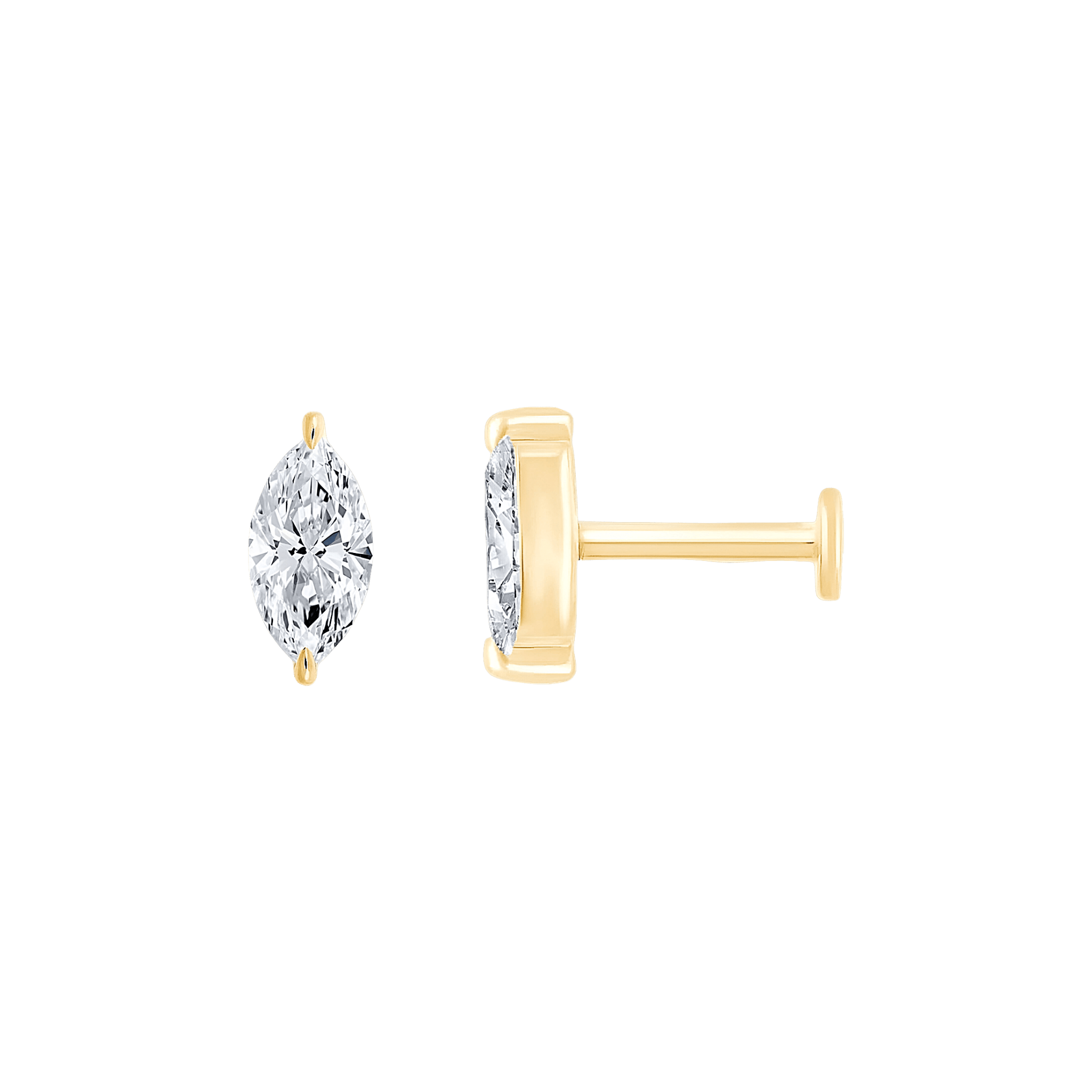 Pukka Berlin Piercing Donna, 14 K Gelbgold