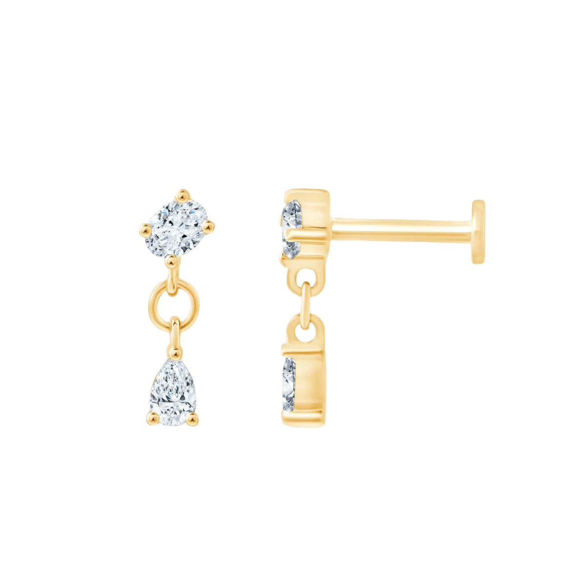 Pukka Berlin Piercing Gigi, 14 K Gelbgold