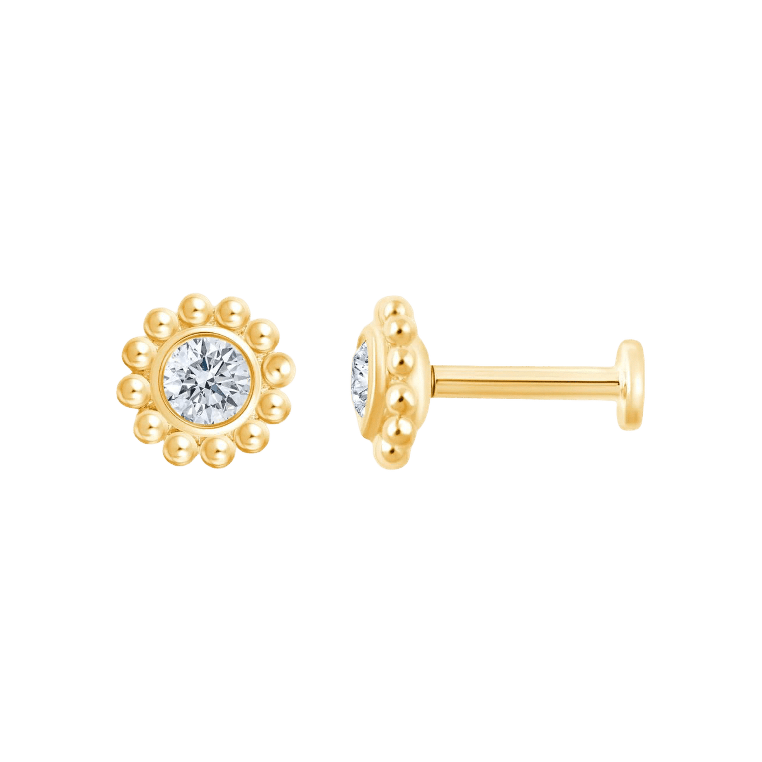 Pukka Berlin Piercing Goldie, 14 K Gelbgold