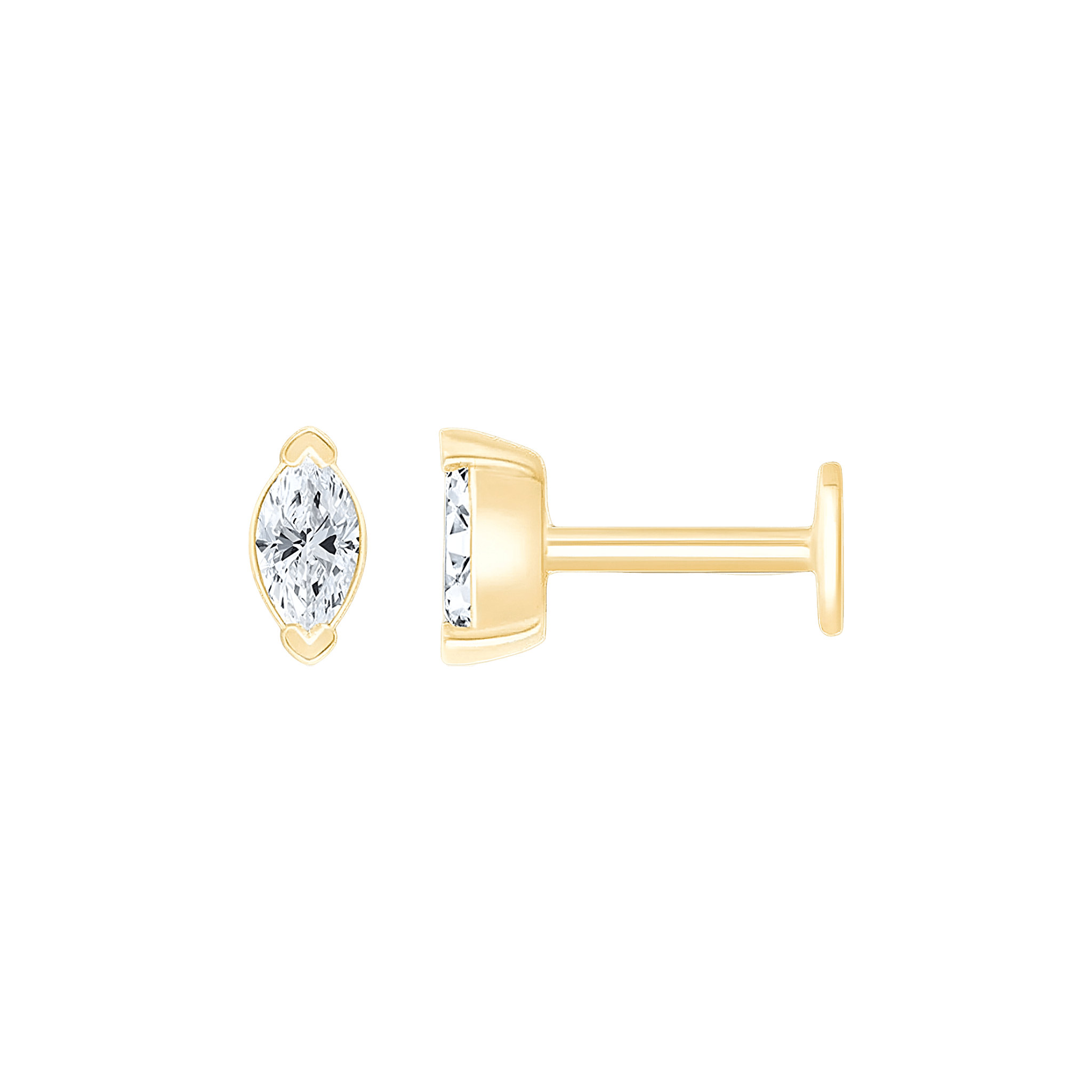 Pukka Berlin Piercing Nan, 14 K Gelbgold