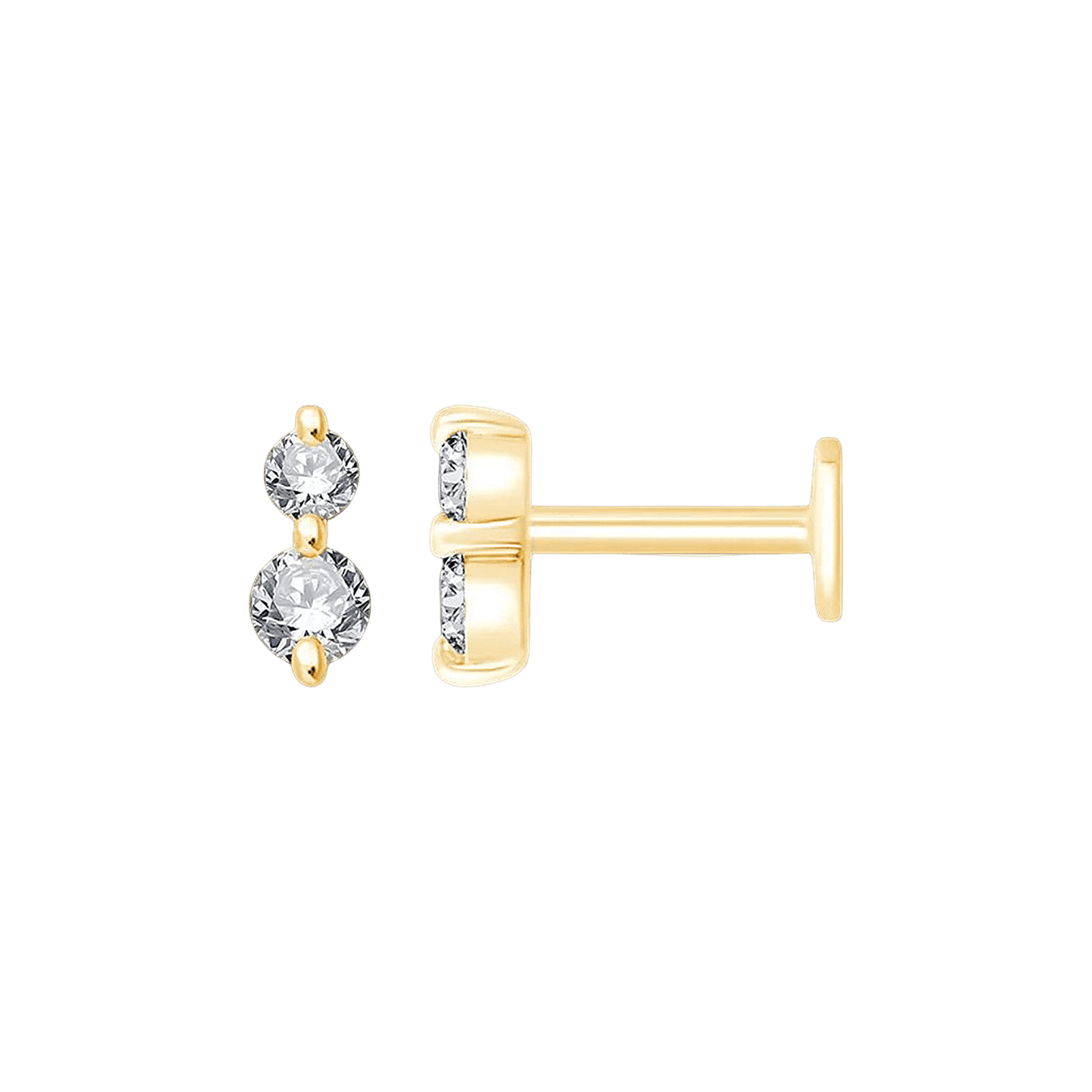 Pukka Berlin Piercing Olivia, 14 K Gelbgold