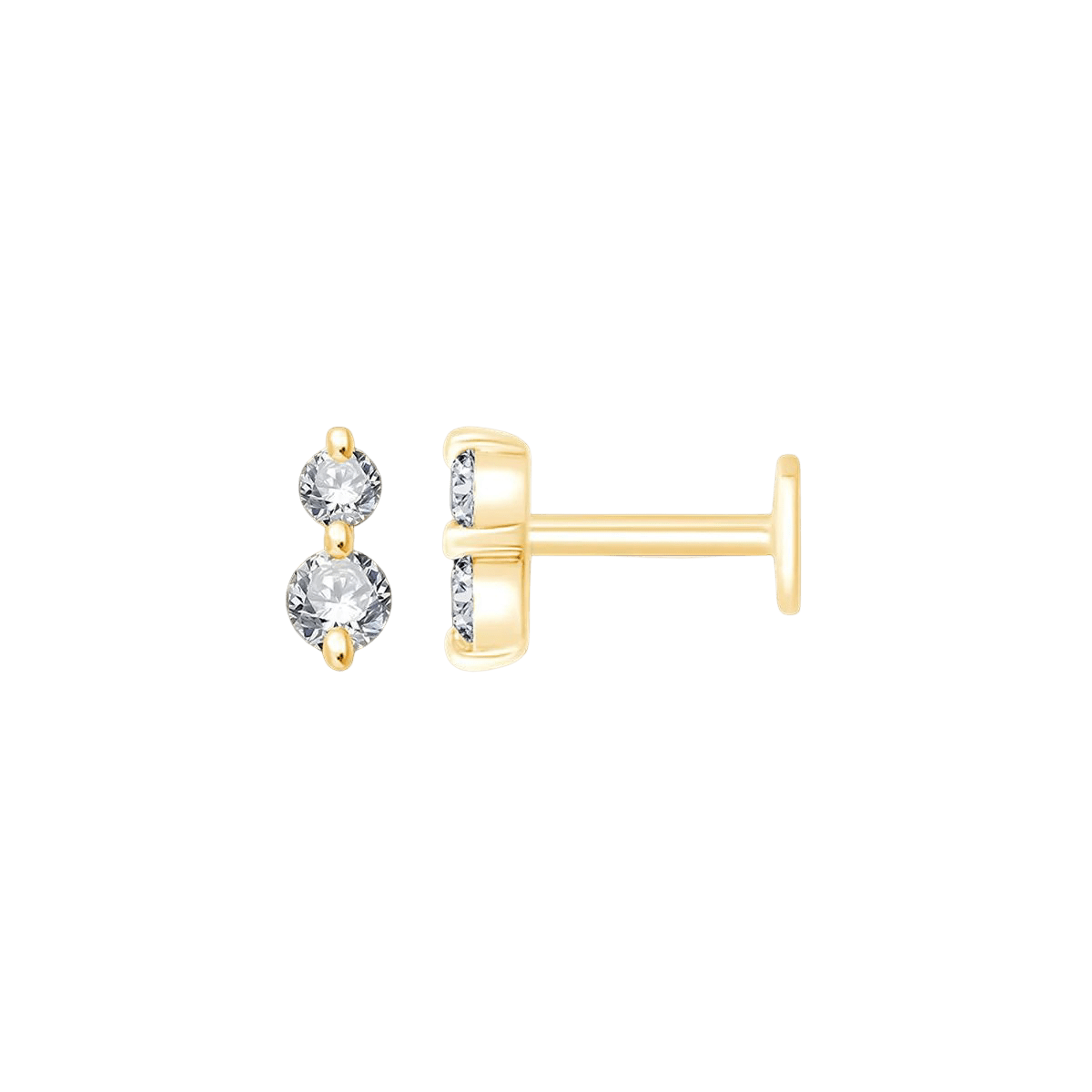 Pukka Berlin Piercing Olivia, 14 K Gelbgold