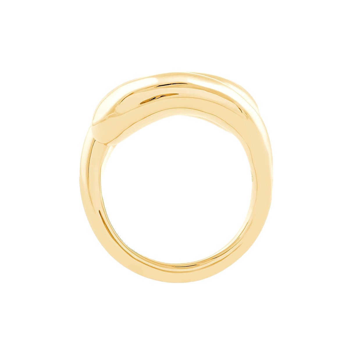 Pukka Berlin Ring Mota Chunky, vergoldet