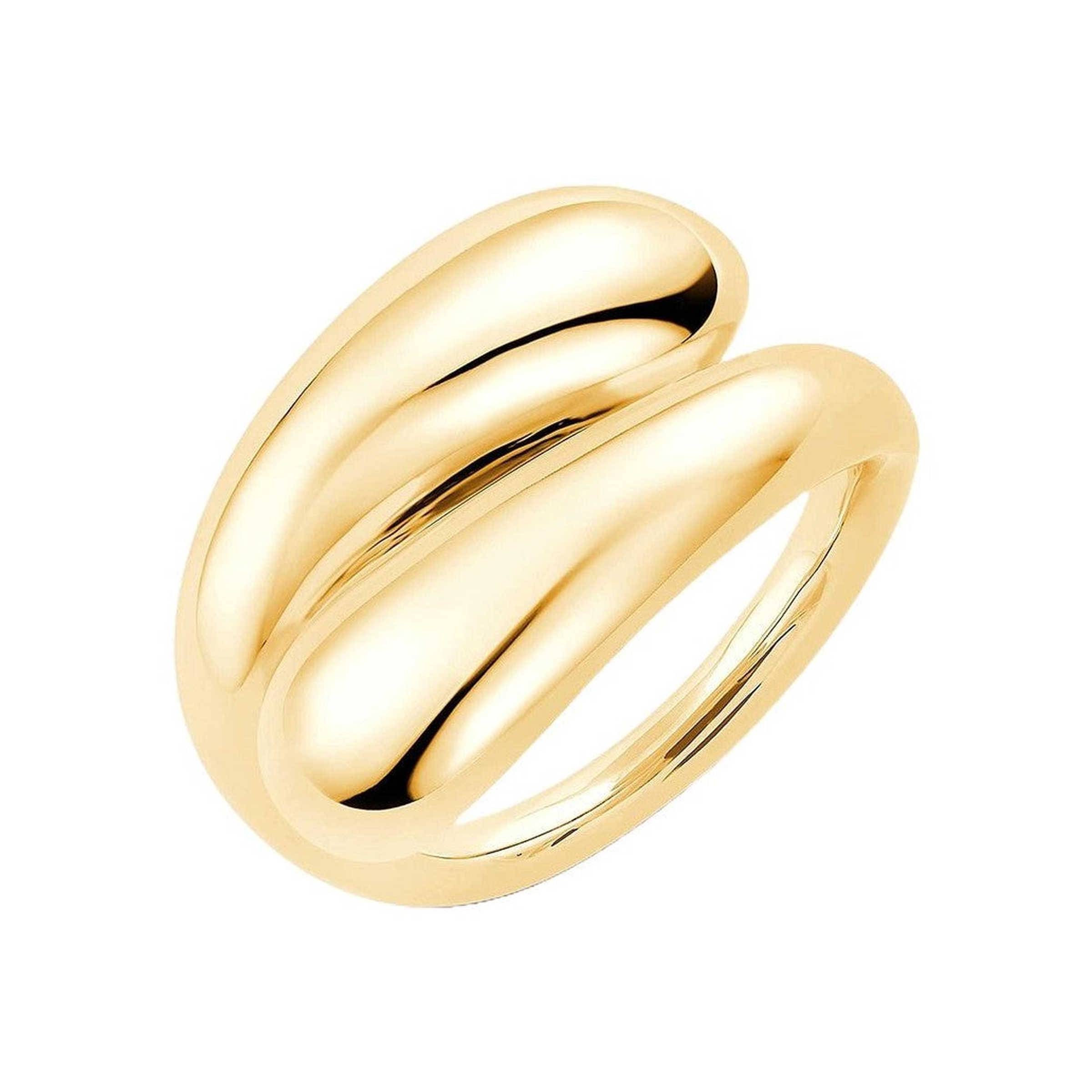 Pukka Berlin Ring Mota Chunky, vergoldet