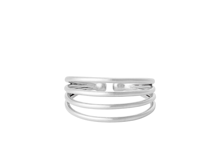Pernille Corydon Ring Midnight Sun, Silber
