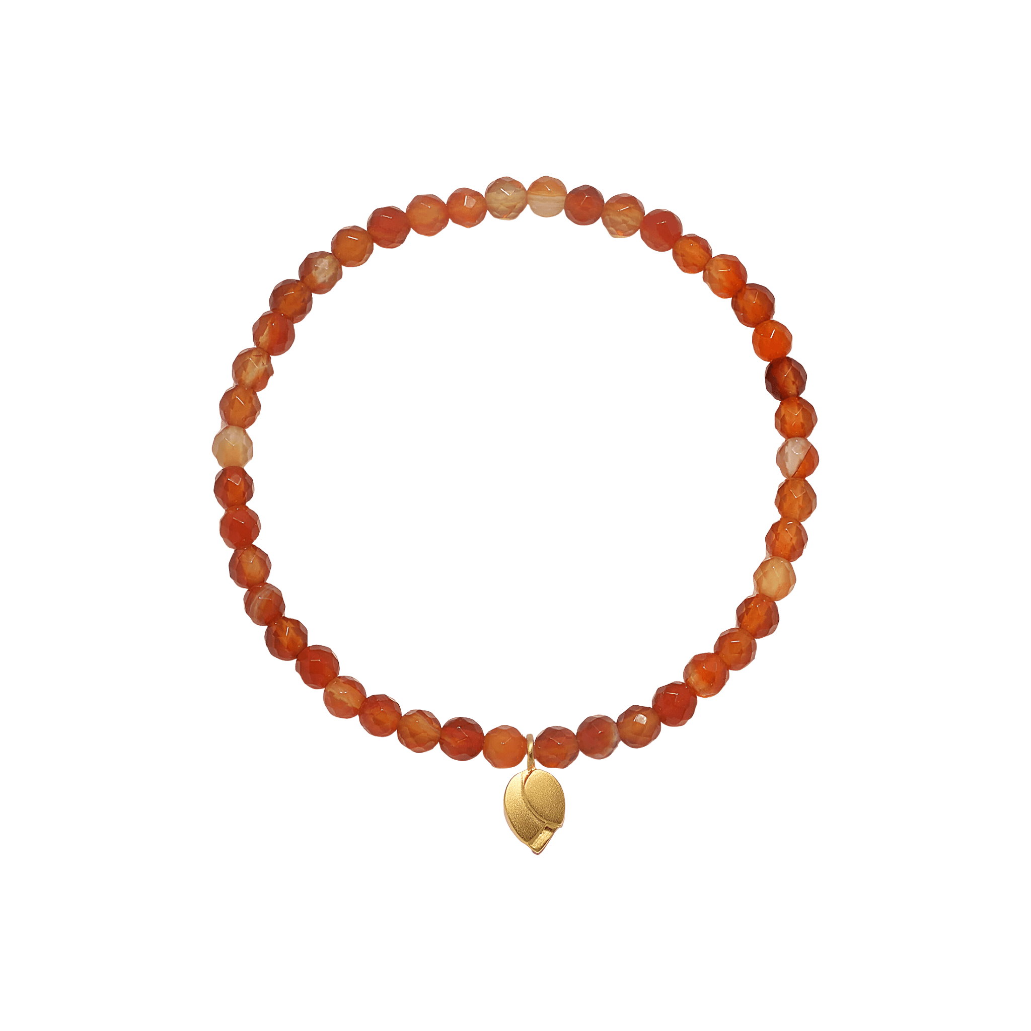 Satya Jewelry Armband Rooted in Strength Lotus Carnelian, vergoldet