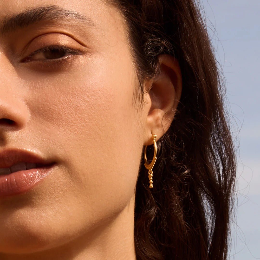 Satya Jewelry Creolen Drops of Beauty Dot, vergoldet