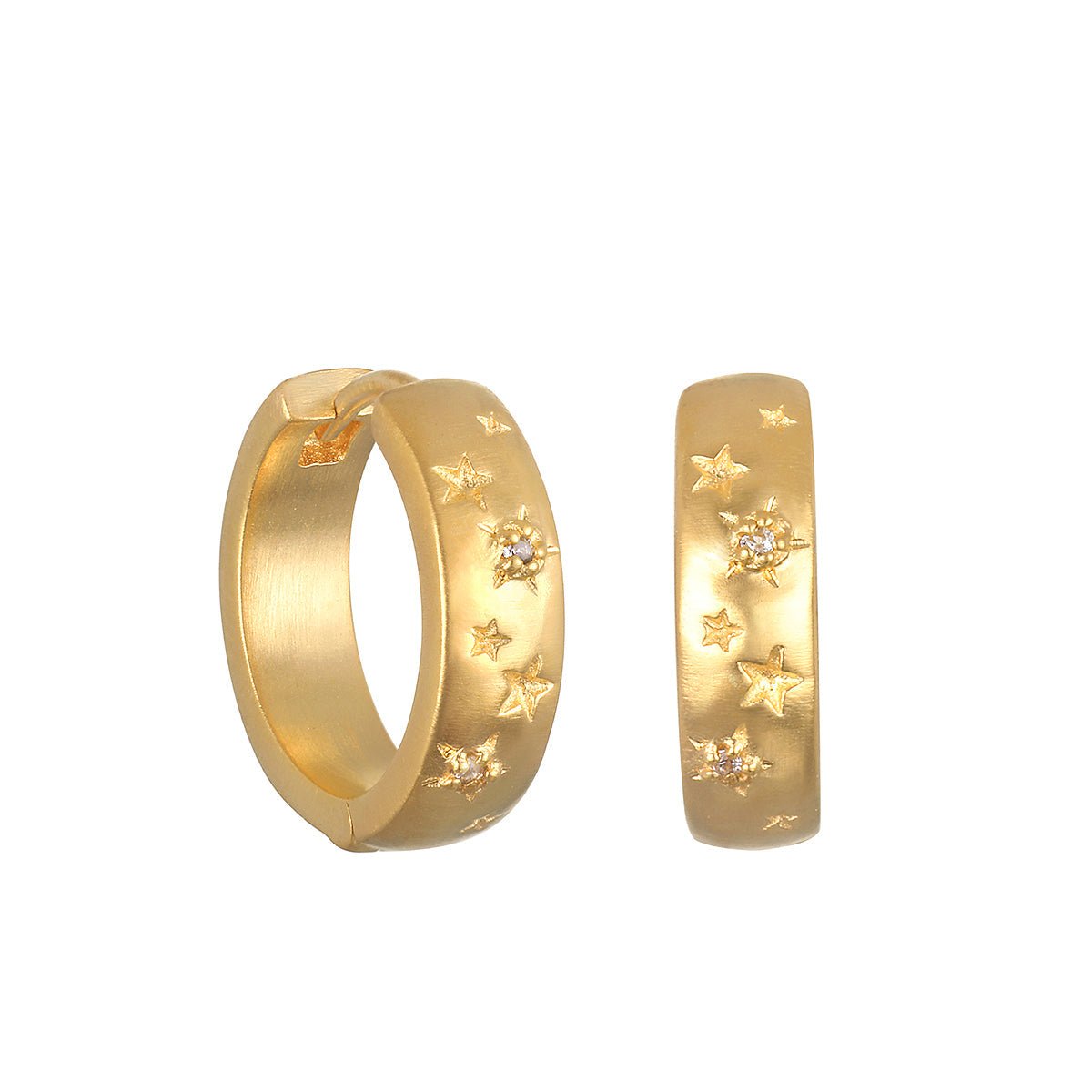 Satya Jewelry Creolen Ignite Creativity Hoop, vergoldet