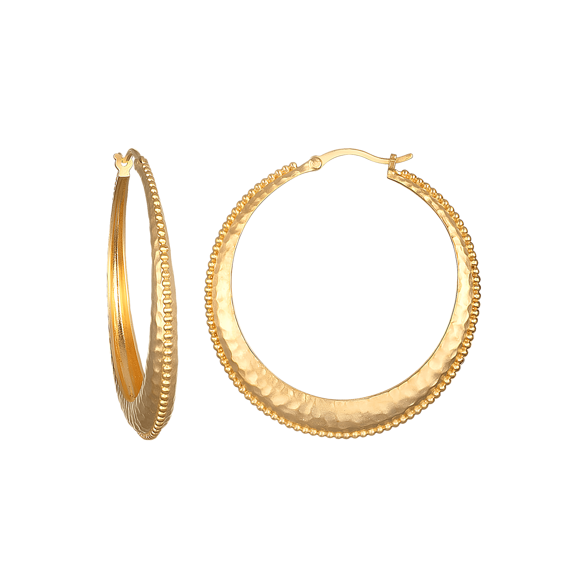 Satya Jewelry Creolen Timeless Beauty Dot Hoop, vergoldet