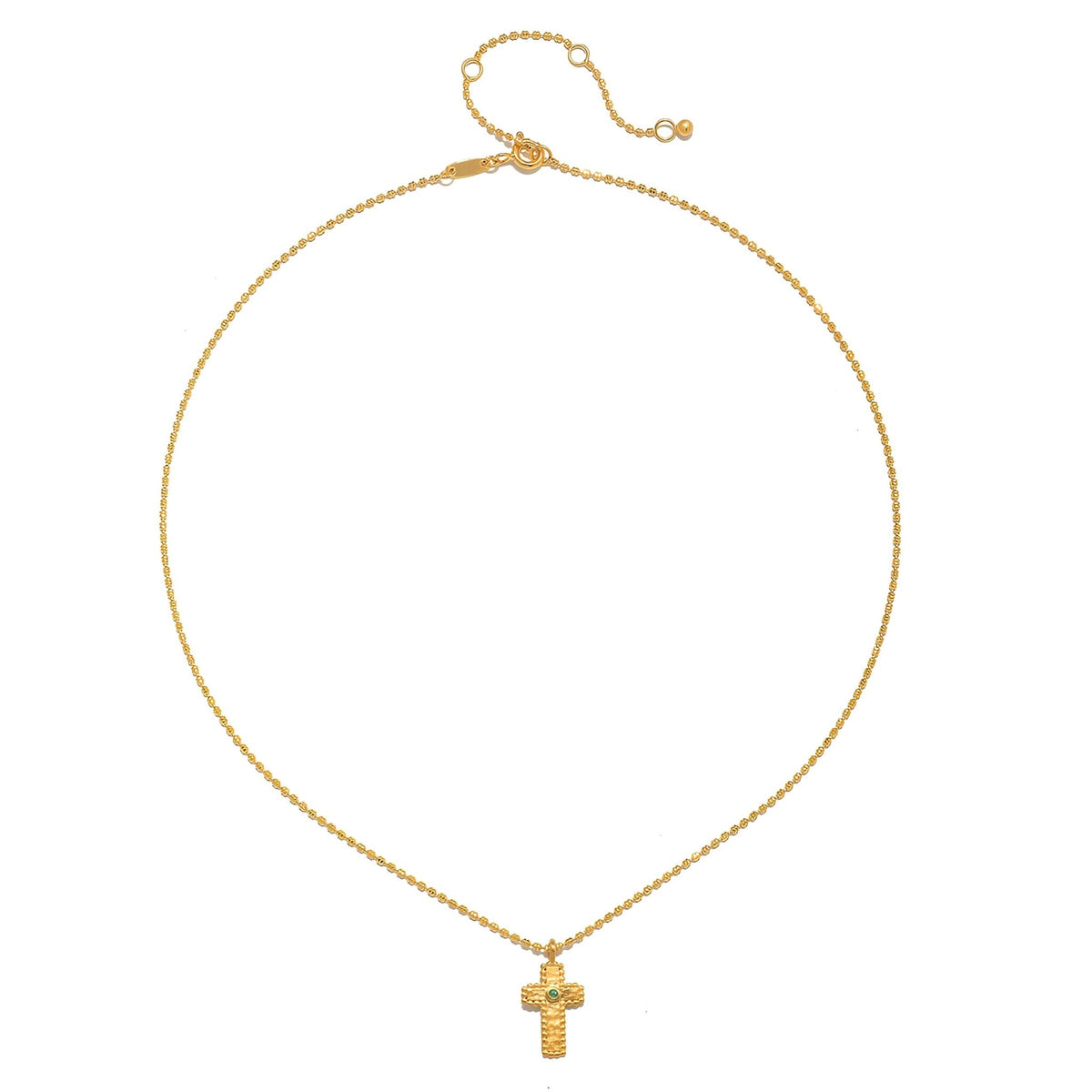 Satya Jewelry Kette Centered in Faith Cross, vergoldet