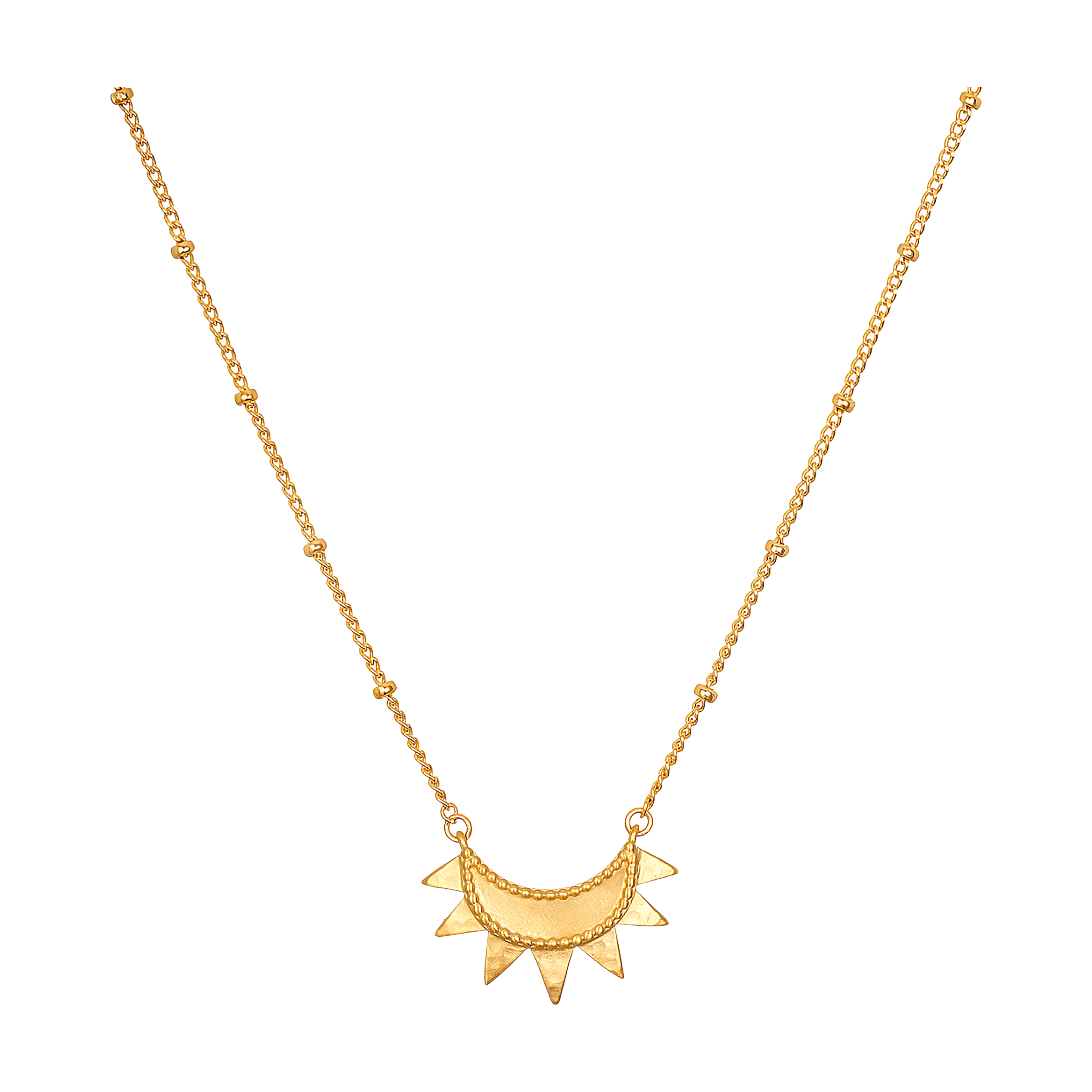 Satya Jewelry Kette Emergence Gold Sunburst, vergoldet