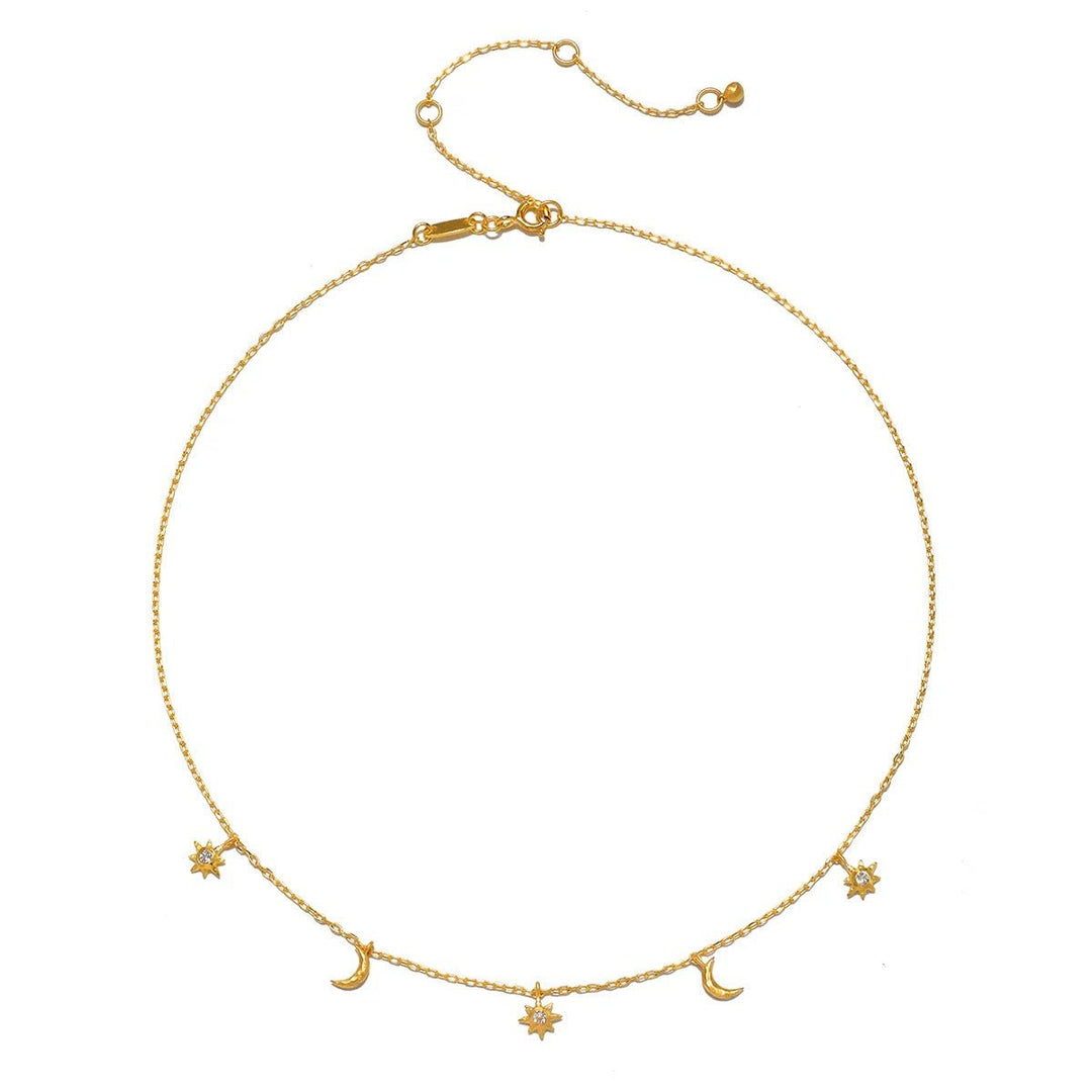 Satya Jewelry Kette Enchanted Journey Celestial Choker, vergoldet