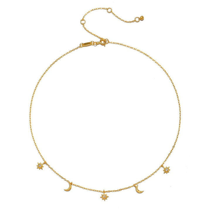 Satya Jewelry Kette Enchanted Journey Celestial Choker, vergoldet