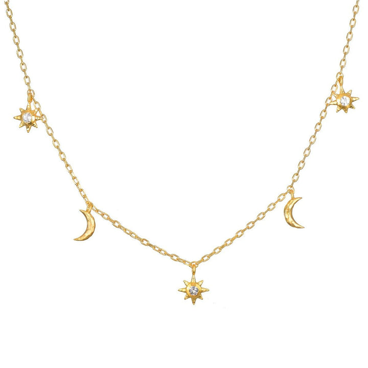 Satya Jewelry Kette Enchanted Journey Celestial Choker, vergoldet