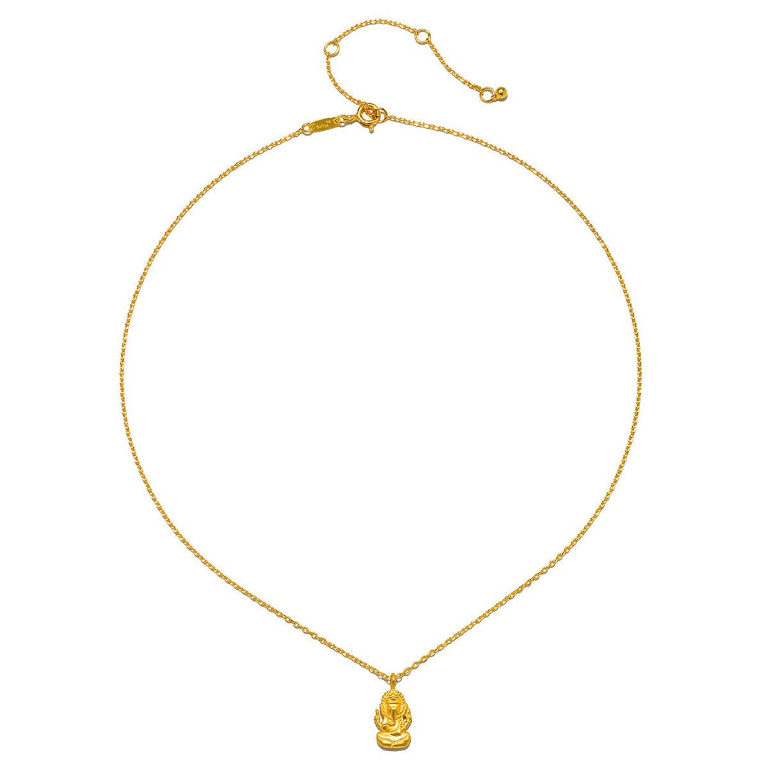 Satya Jewelry Kette Favored by Fortune Ganesha, vergoldet