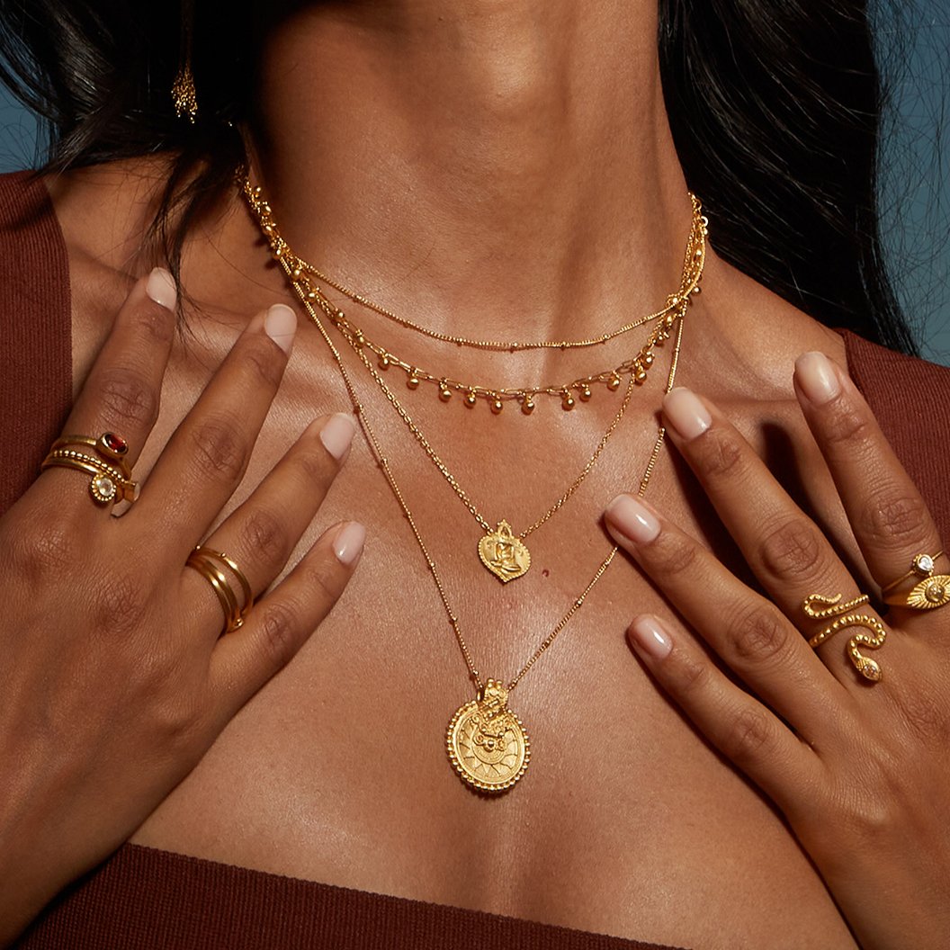 Satya Jewelry Kette Gold Mandala, vergoldet