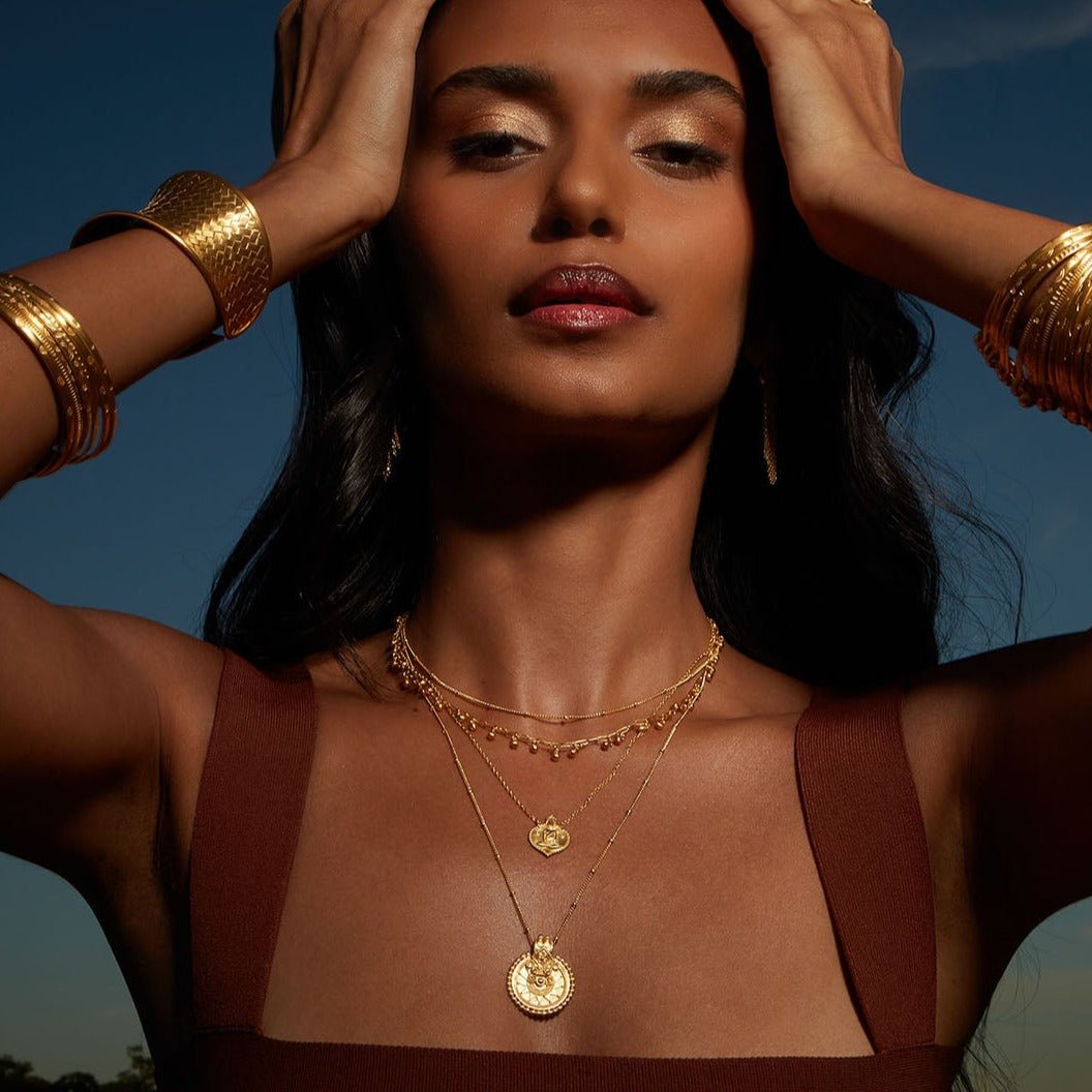 Satya Jewelry Kette Gold Mandala, vergoldet