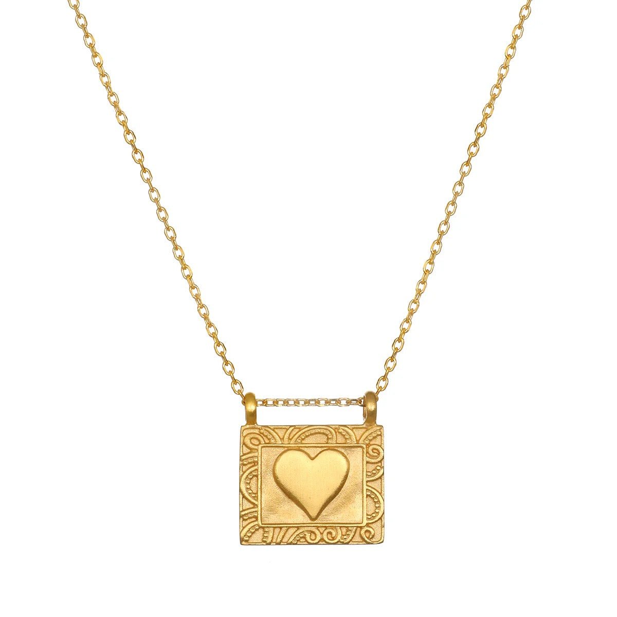 Satya Jewelry Kette Heart Centered Gold, vergoldet