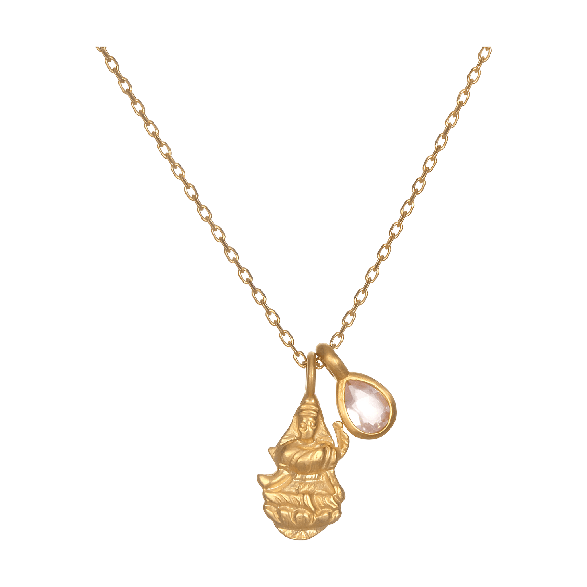 Satya Jewelry Kette Lakshmi Hindu Goddess, Good Fortune, vergoldet