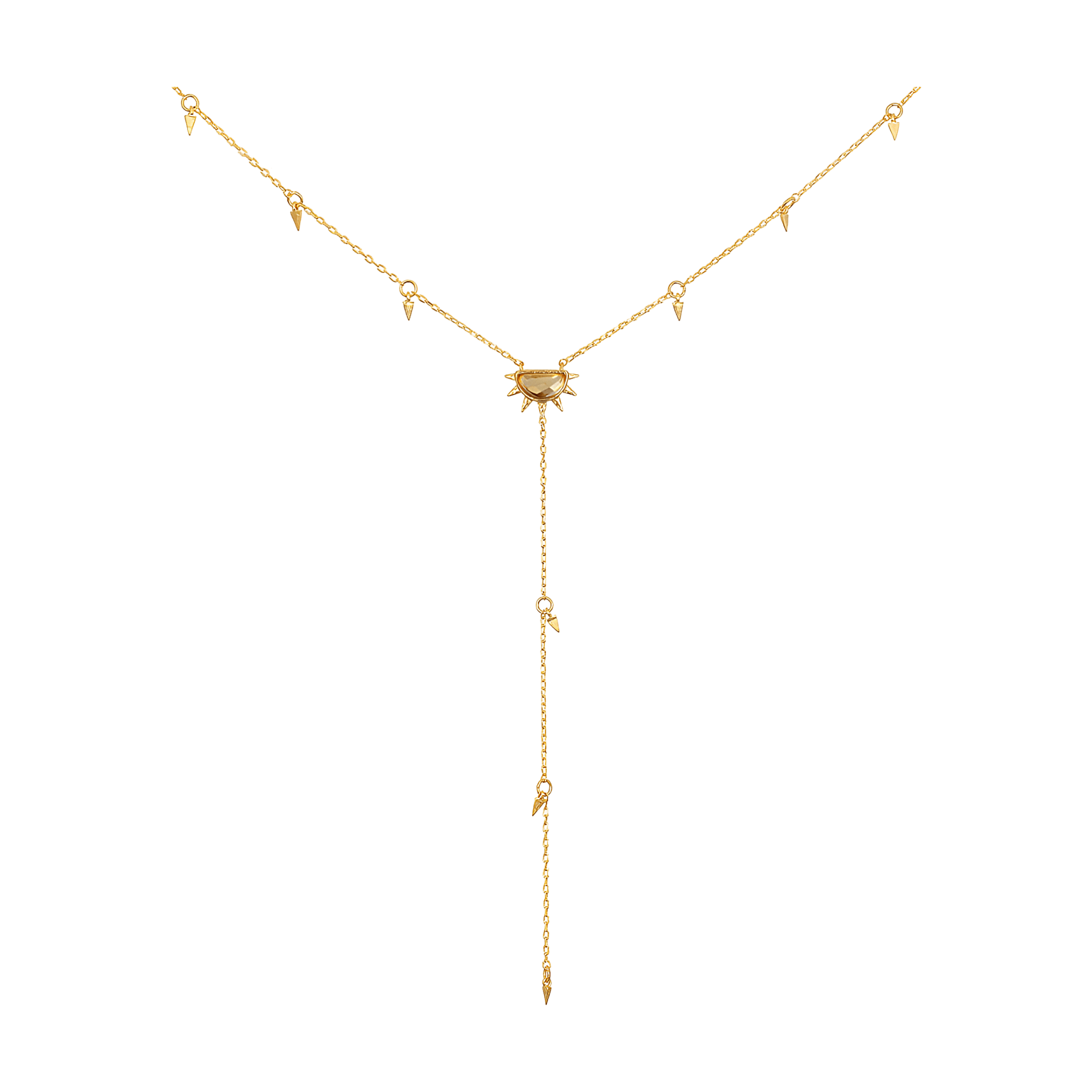 Satya Jewelry Kette Light of Day Gold Lariat, vergoldet