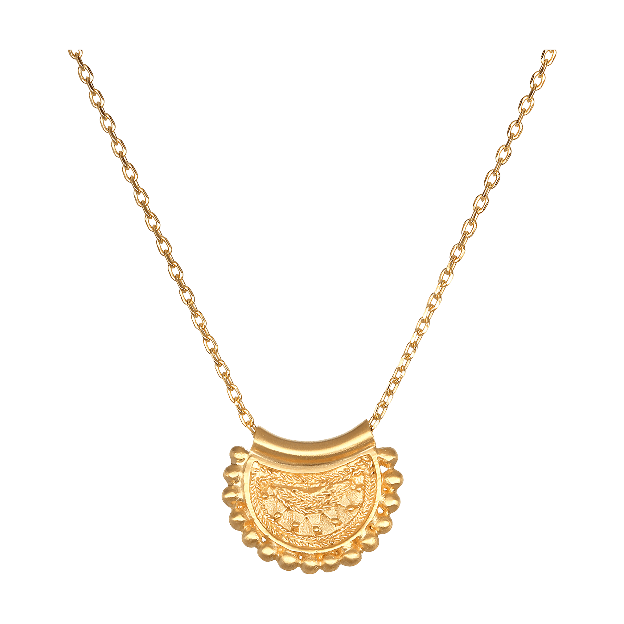 Satya Jewelry Kette Mini Mandala, vergoldet