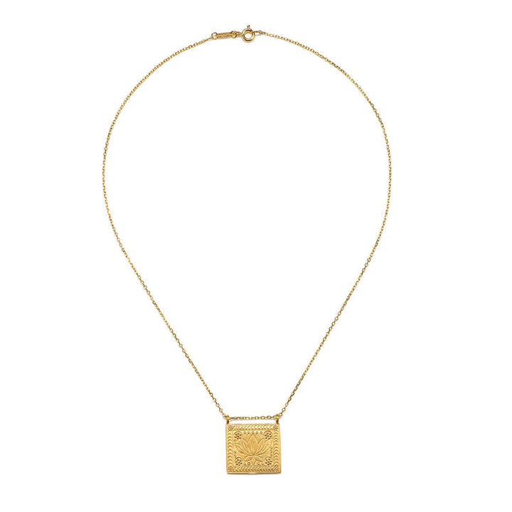 Satya Jewelry Kette Sacred Commencement Lotus, vergoldet