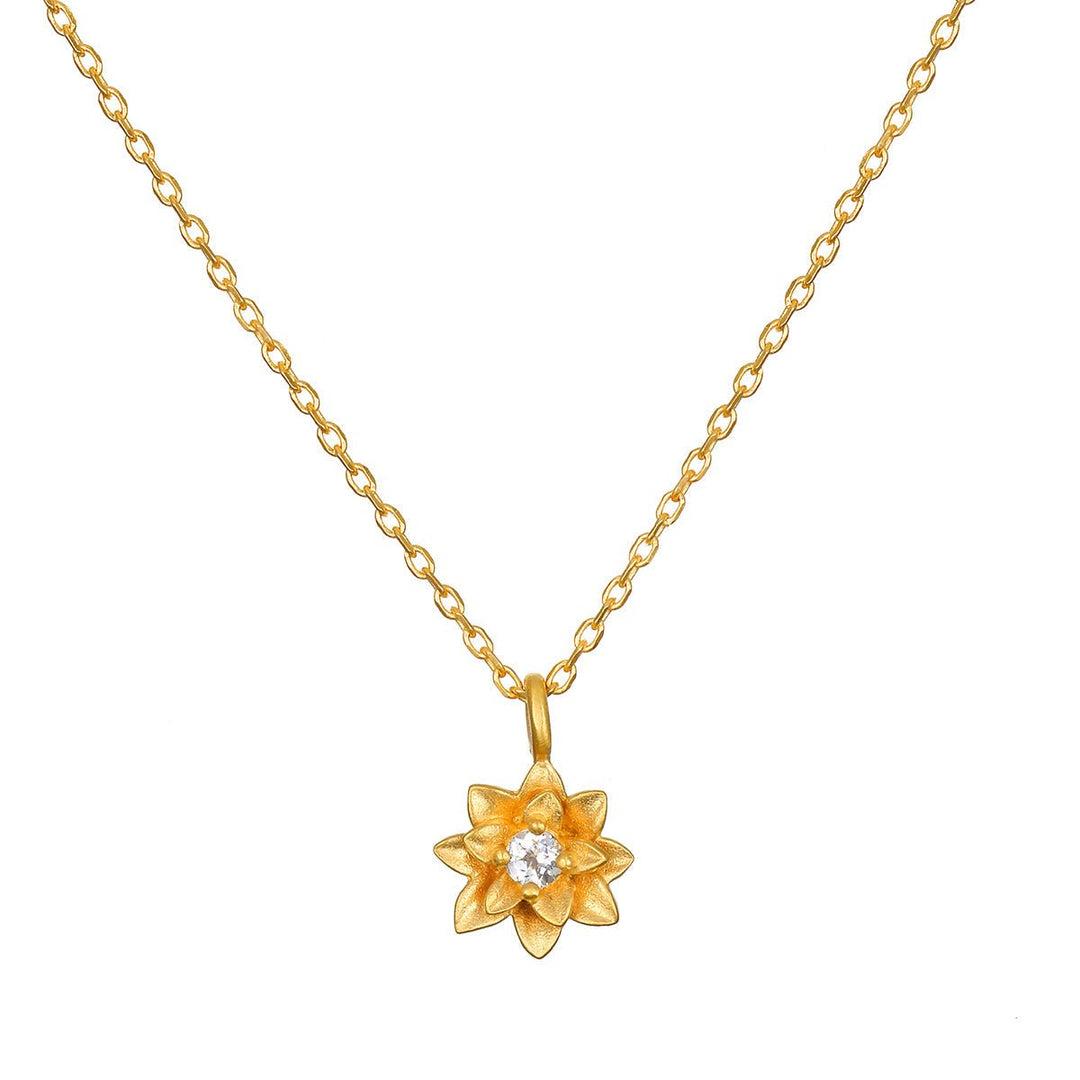 Satya Jewelry Kette Soul Renew Gold Lotus, vergoldet