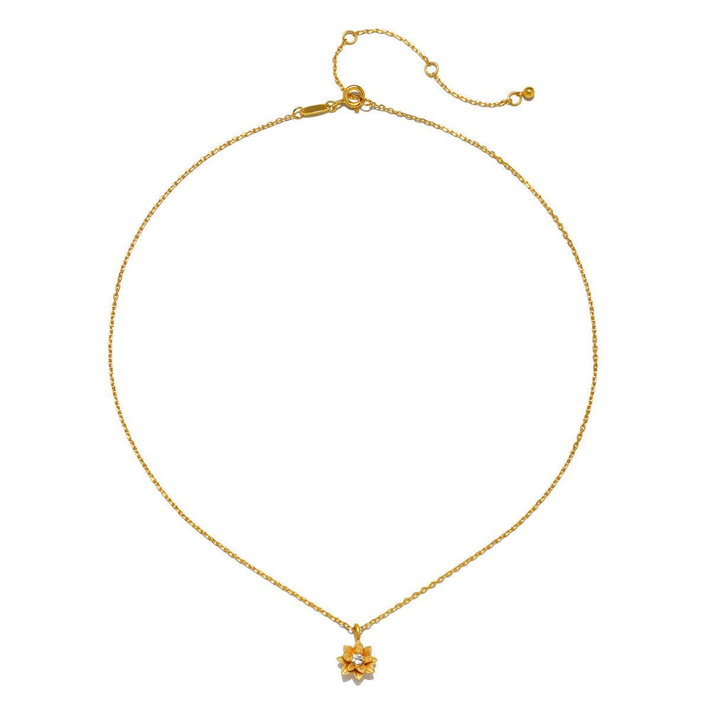 Satya Jewelry Kette Soul Renew Gold Lotus, vergoldet