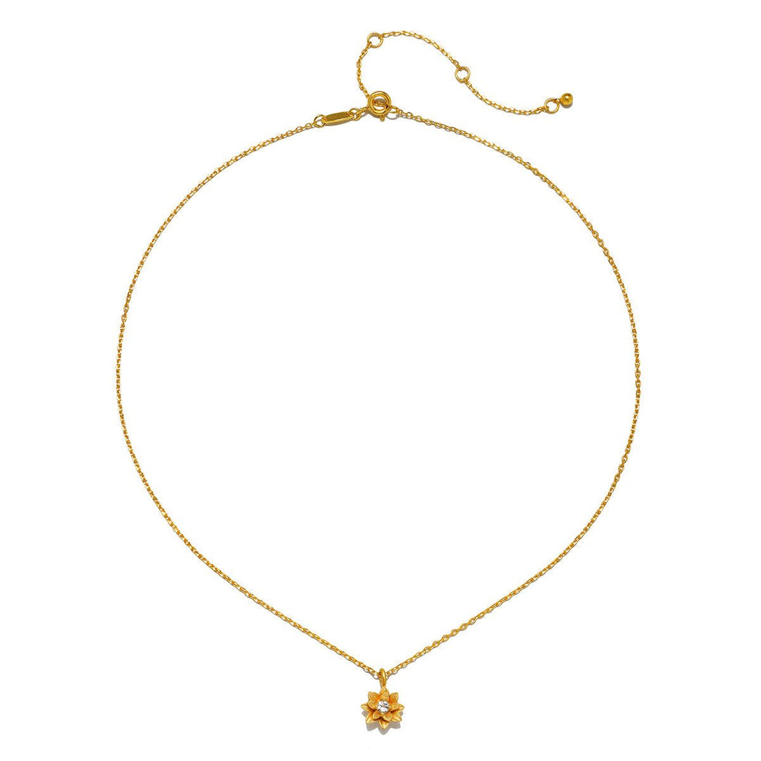 Satya Jewelry Kette Soul Renew Gold Lotus, vergoldet