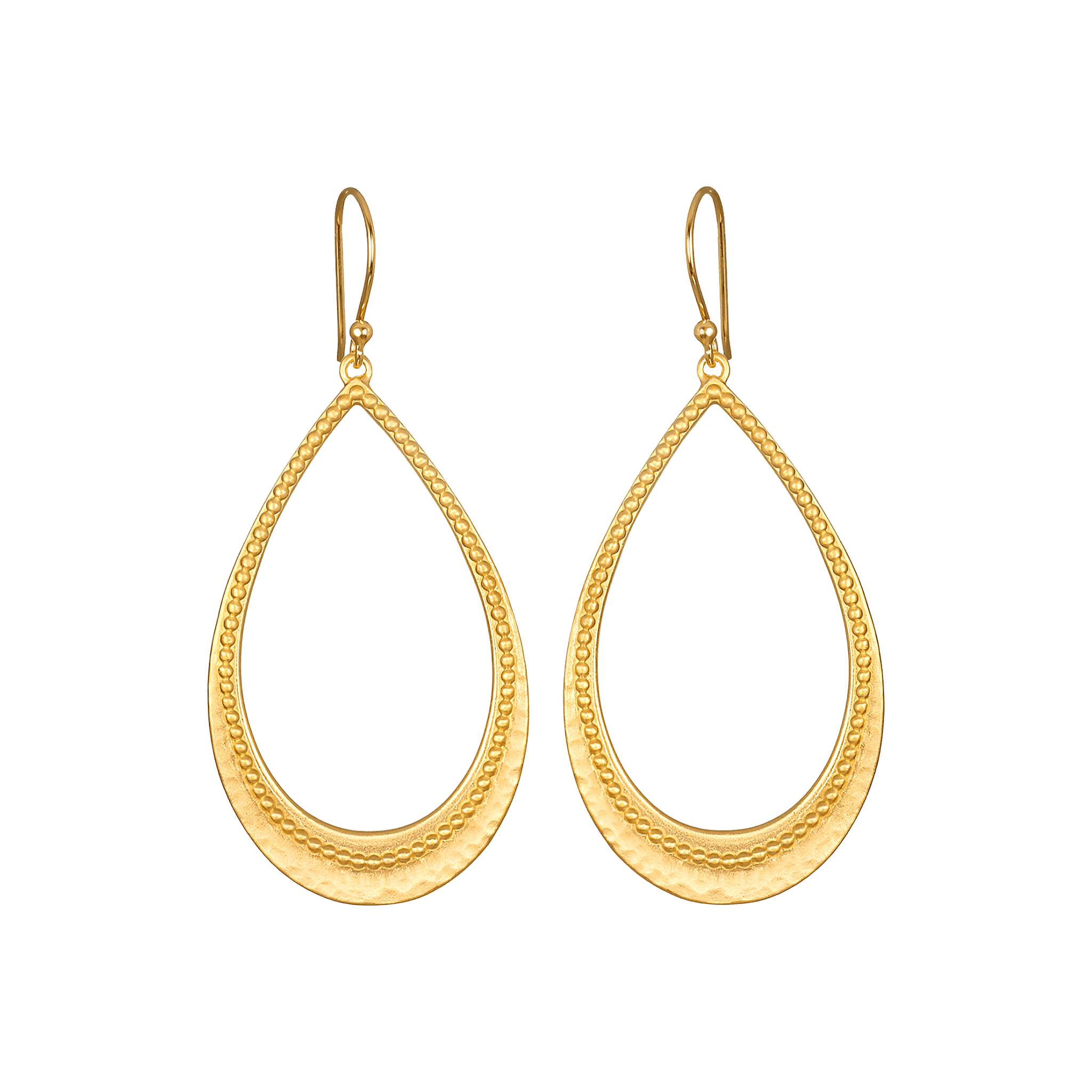 Satya Jewelry Ohrringe Graceful Beauty Dot Teardrop, vergoldet