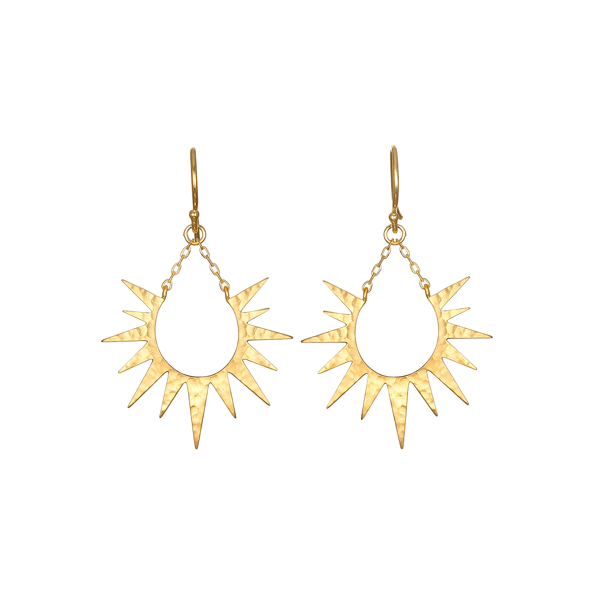 Satya Jewelry Ohrringe Lucent Glow Starburst Linear Drop, vergoldet