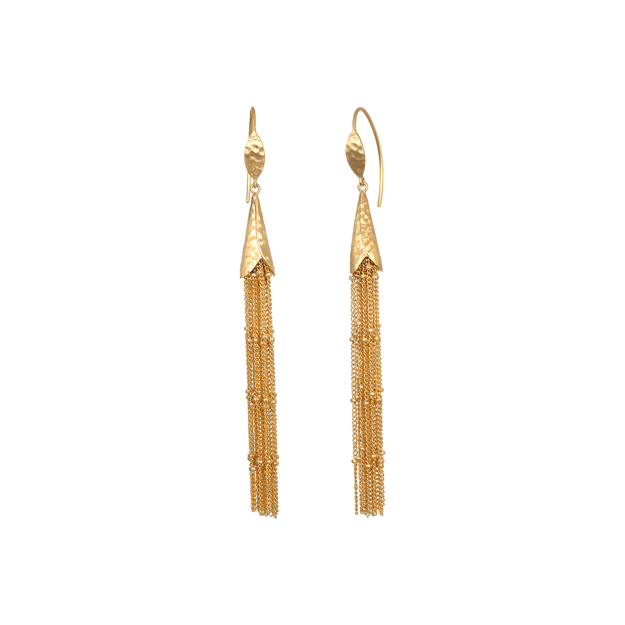 Satya Jewelry Ohrringe Paths in Motion Tassel, vergoldet