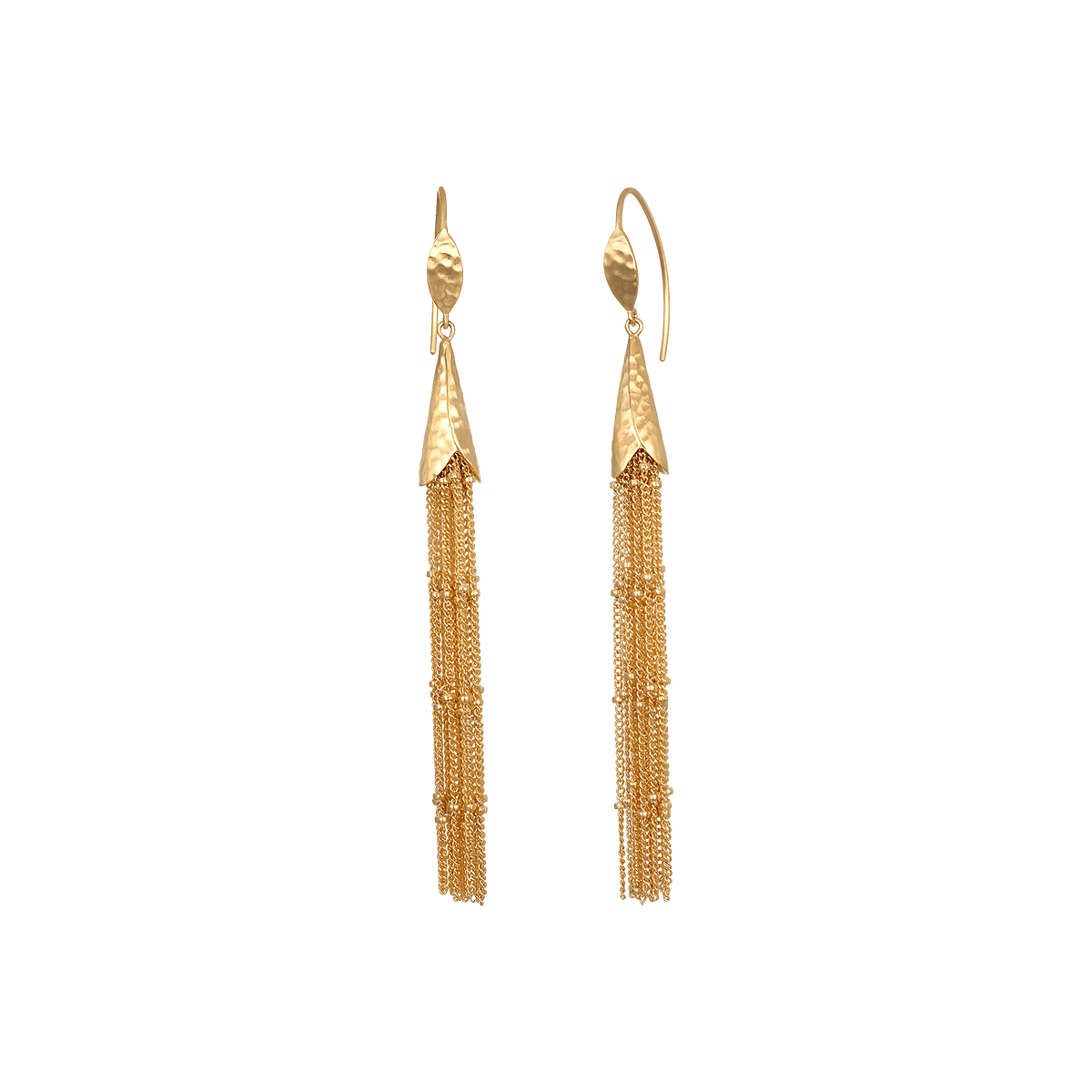 Satya Jewelry Ohrringe Paths in Motion Tassel, vergoldet