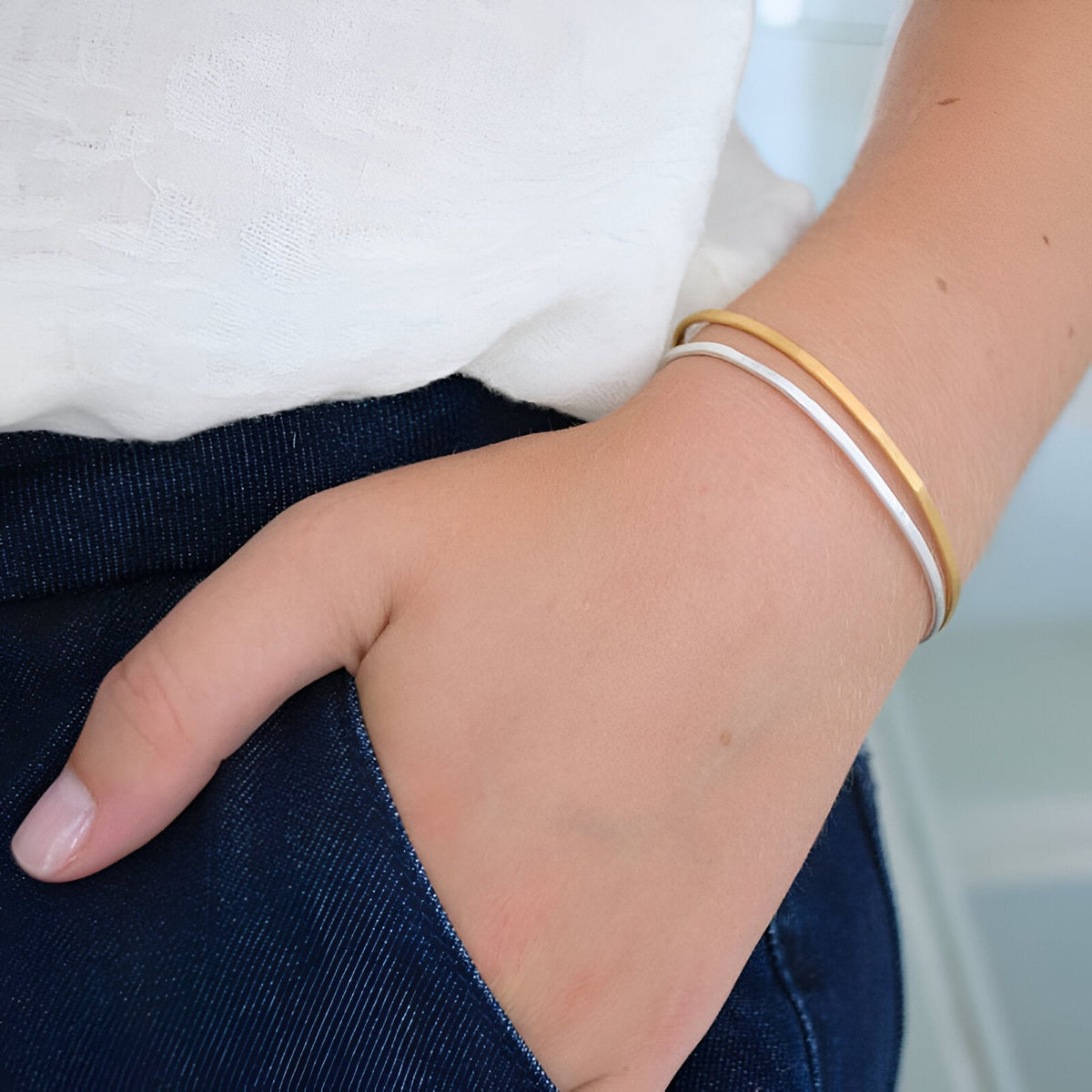 Susi Cala Armreif Kam Bangle, Silber