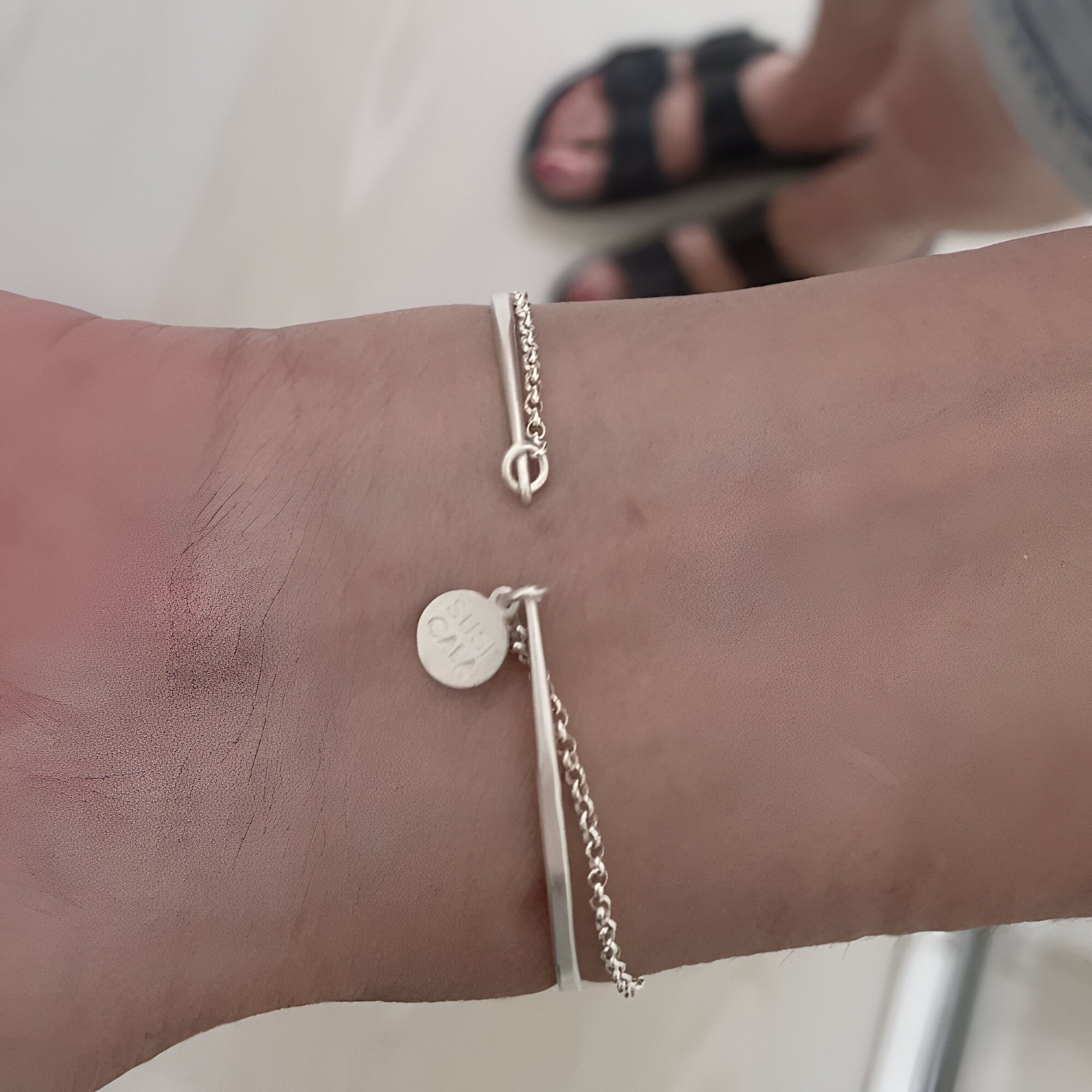 Susi Cala Armreif Kam Chain Bangle, Silber